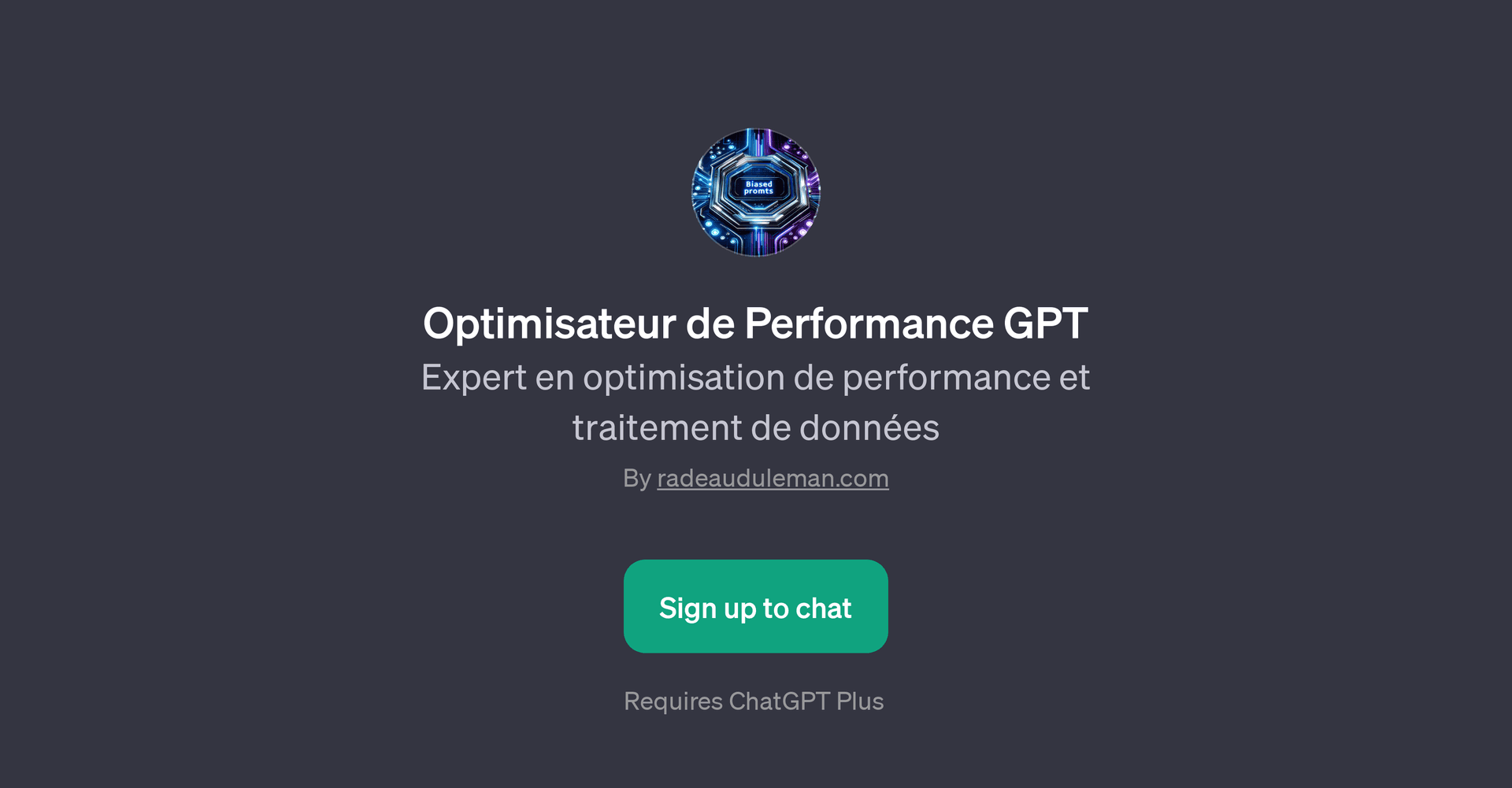 Optimisateur de Performance GPT