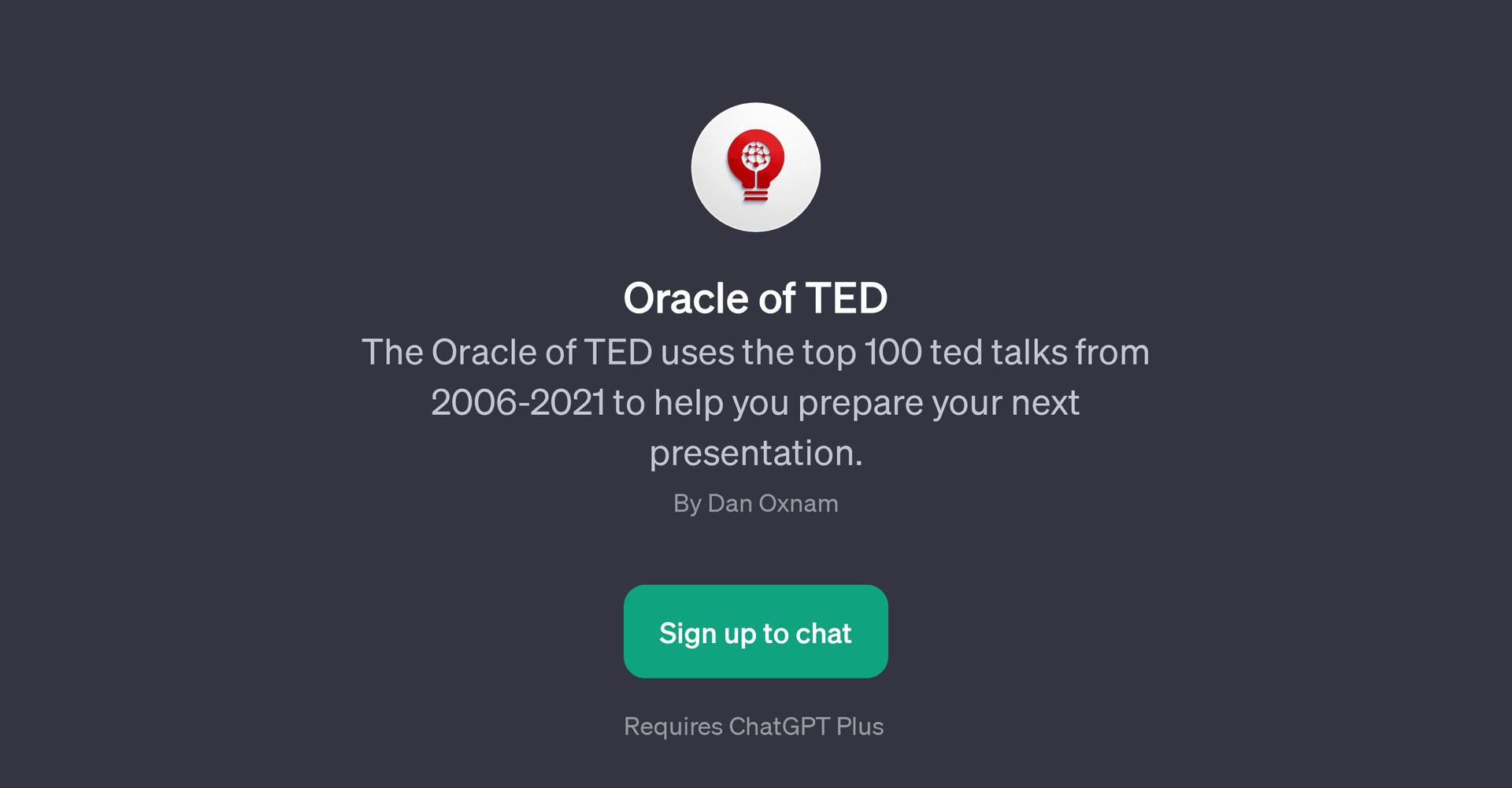 Oracle of TED