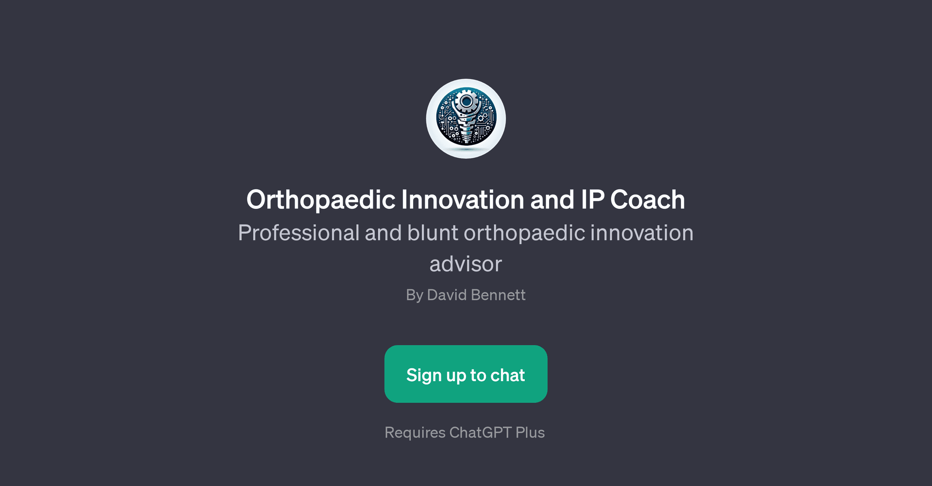 Orthopaedic Innovation and IP Coach