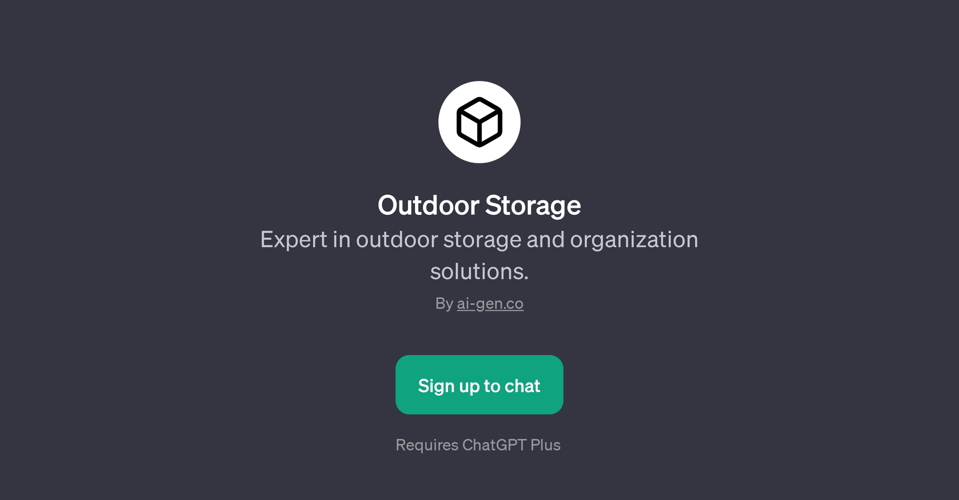 Outdoor Storage