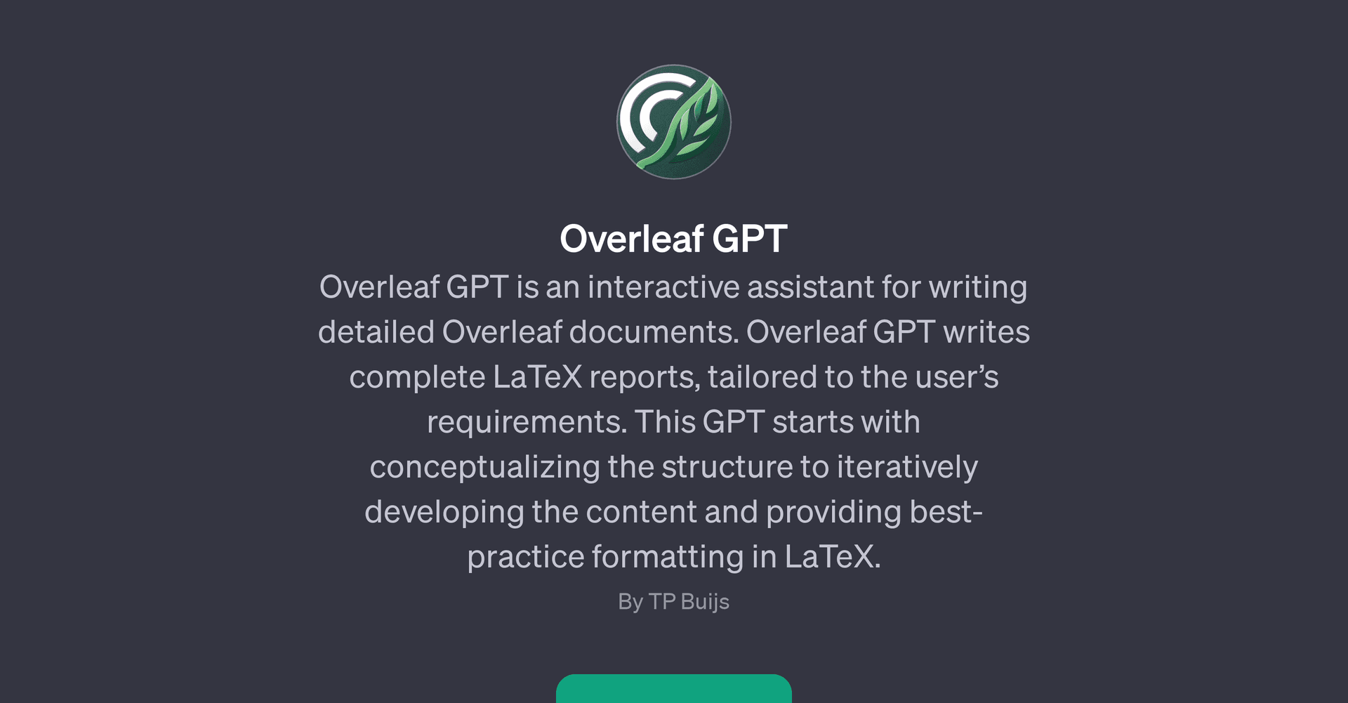Overleaf GPT