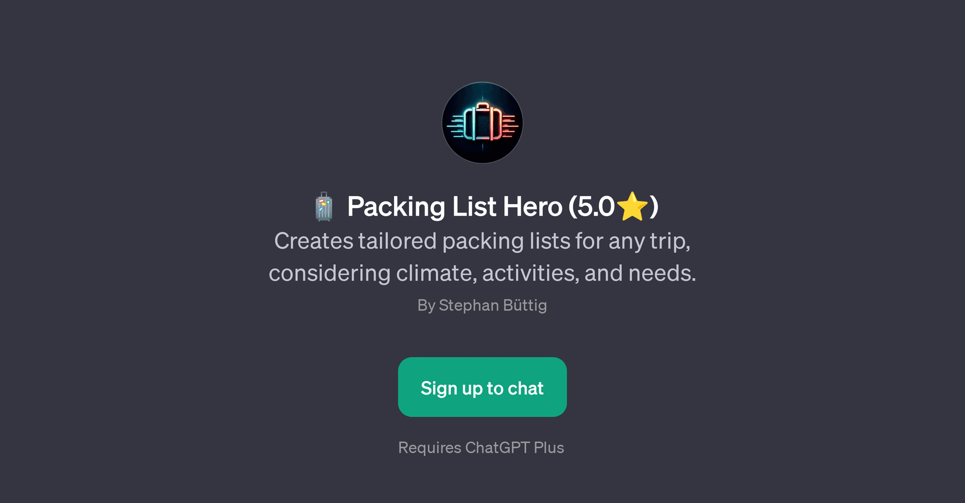 Packing List Hero