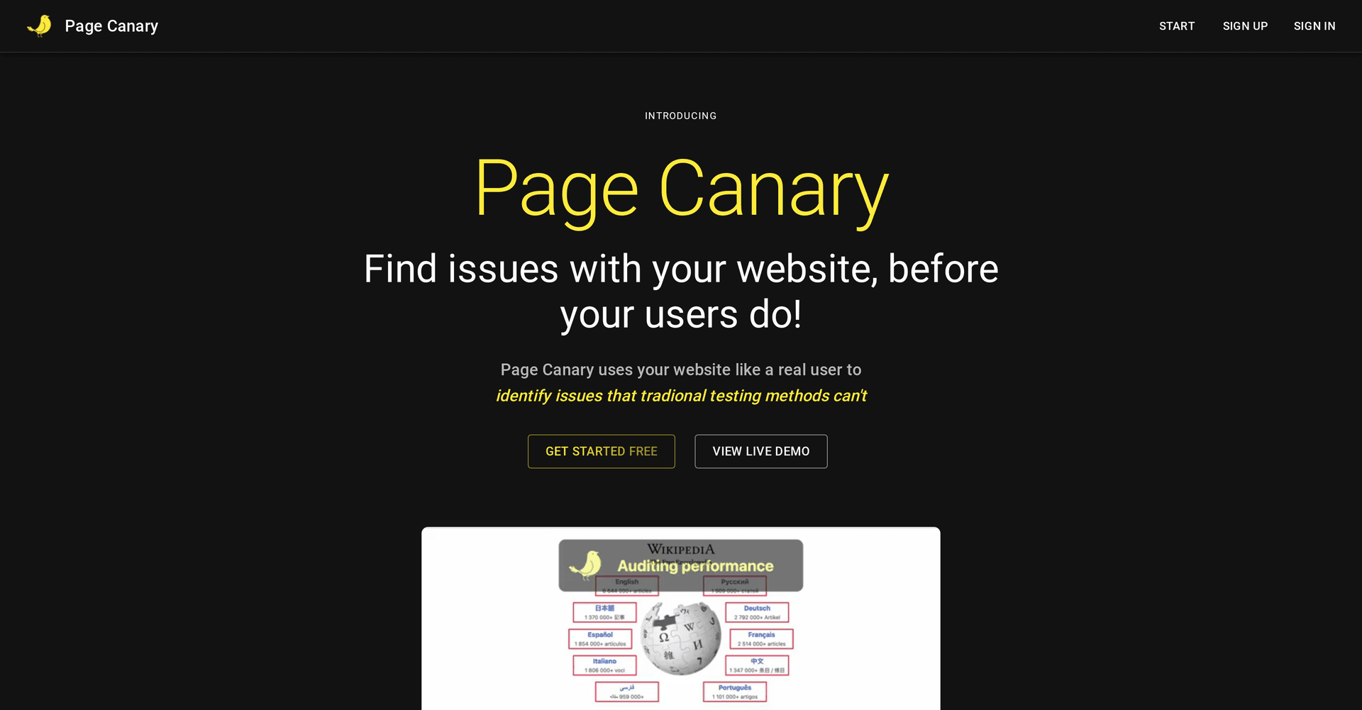 Page Canary