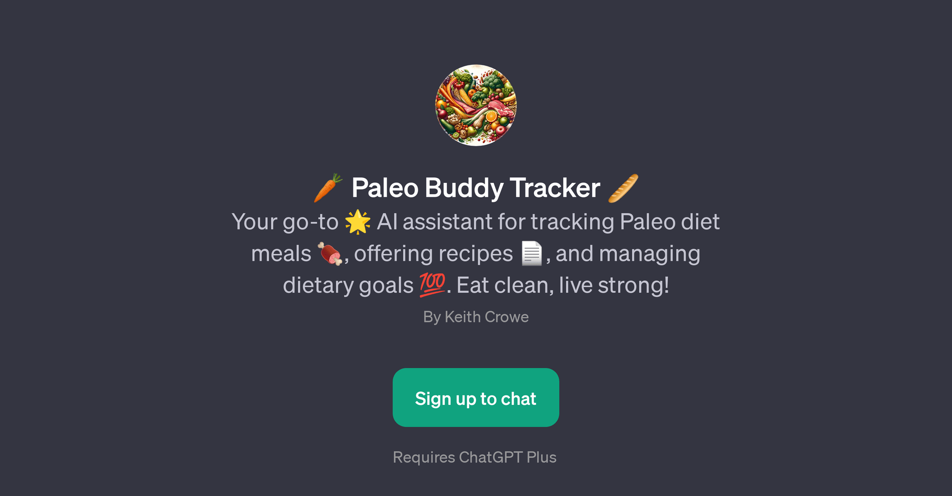 Paleo Buddy Tracker