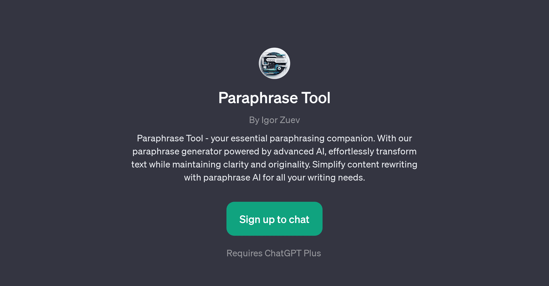 Paraphrase Tool