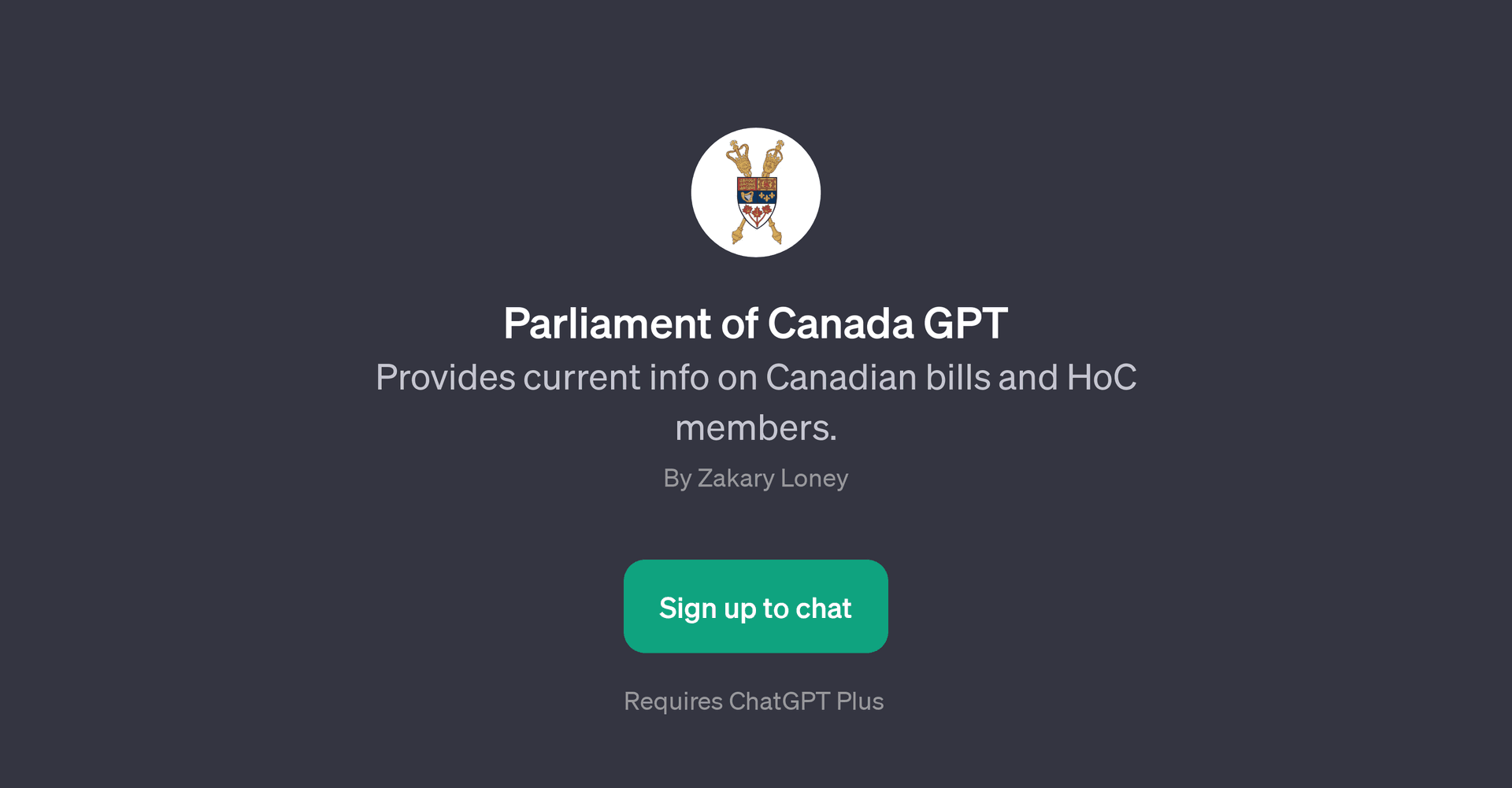 Parliament of Canada GPT