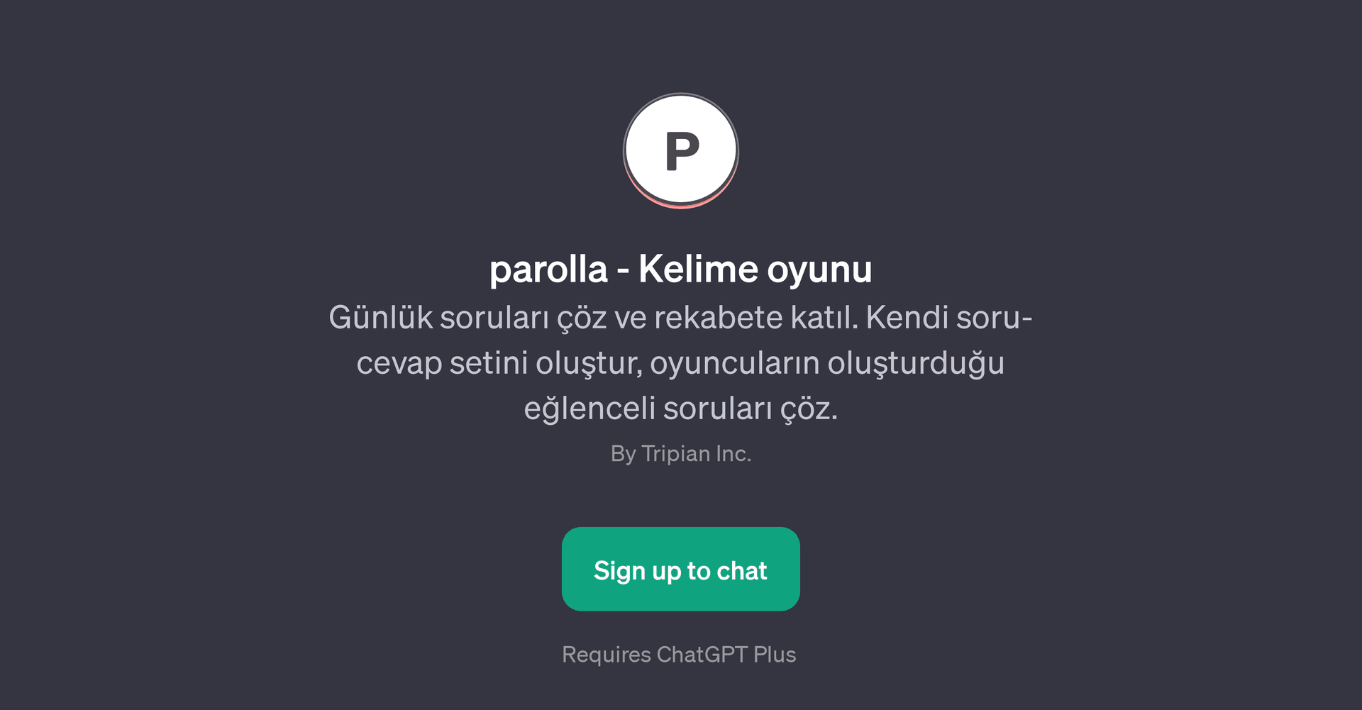 parolla - Kelime oyunu
