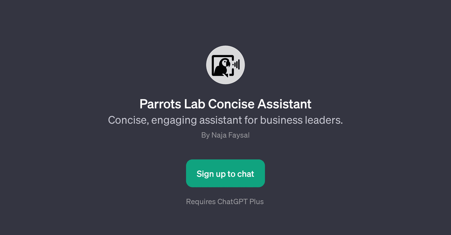 Parrots Lab Concise Assistant