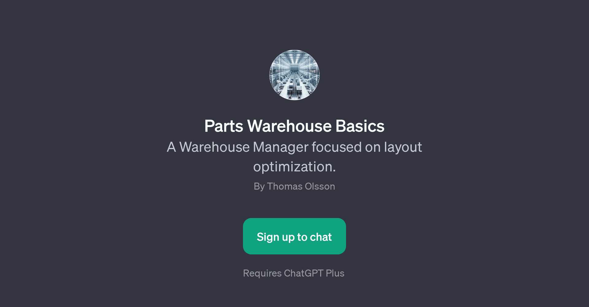 Parts Warehouse Basics