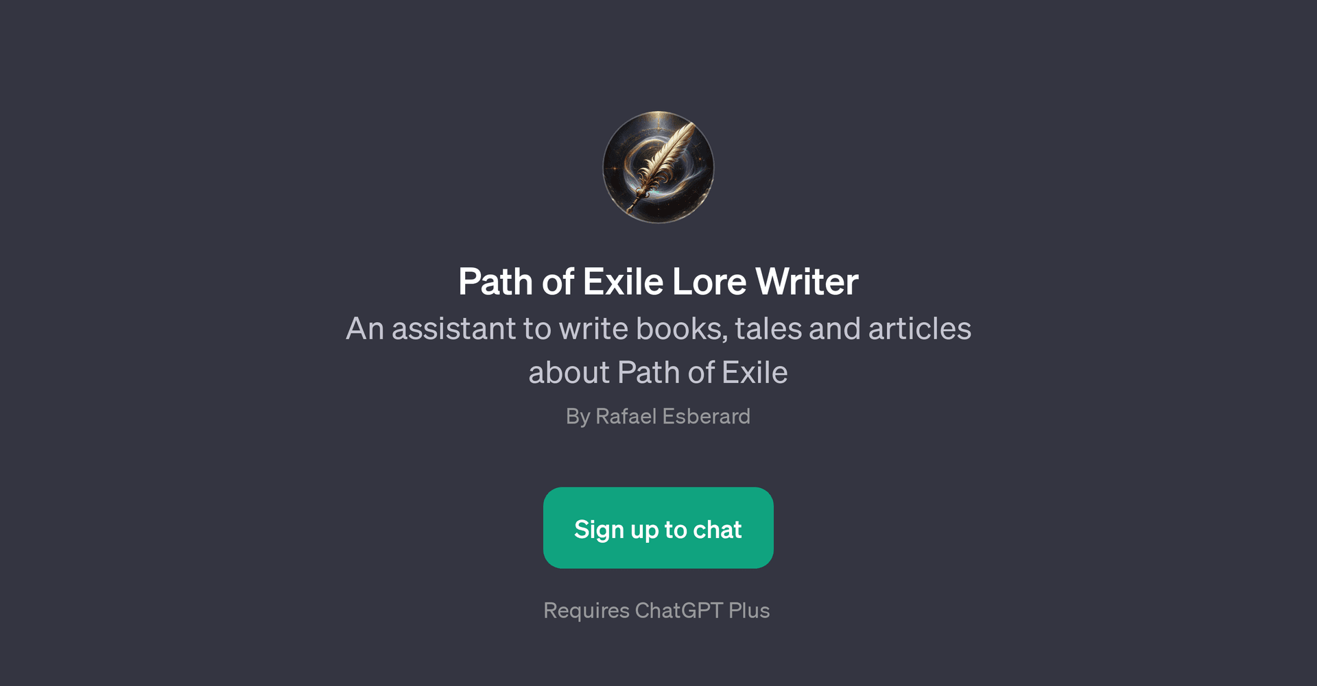 Path of Exile Lore Writer