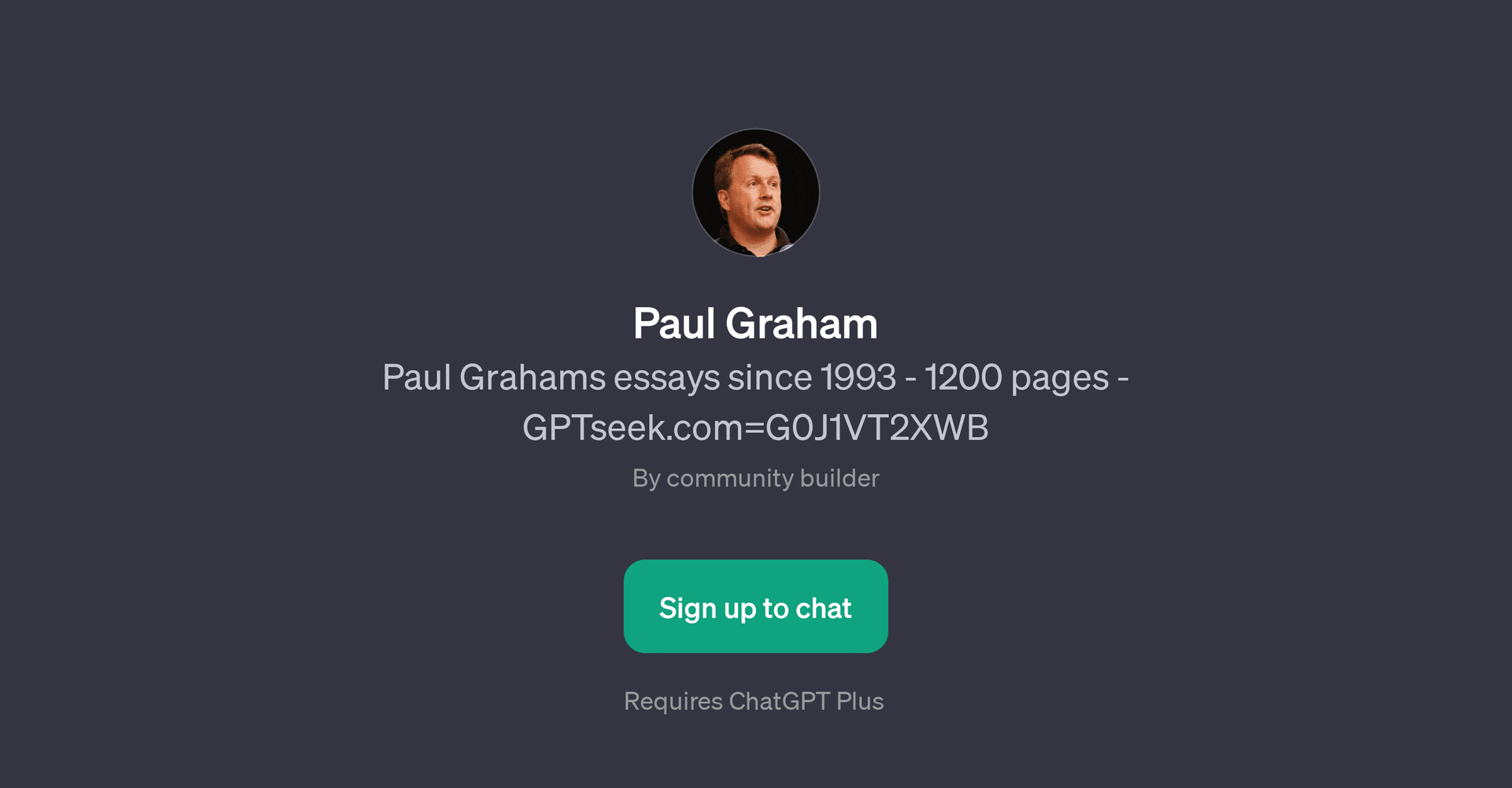 Paul Graham GPT