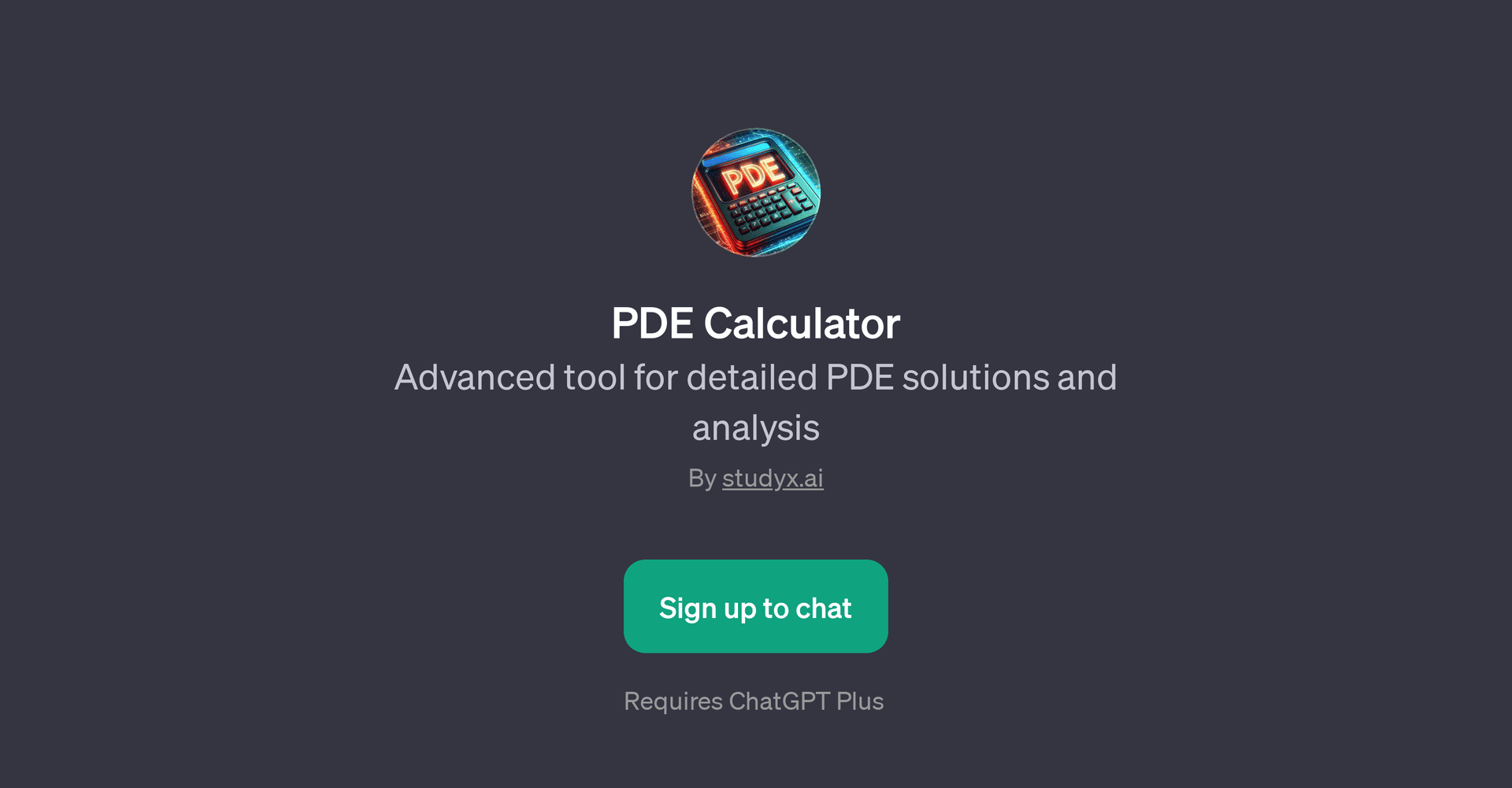 PDE Calculator