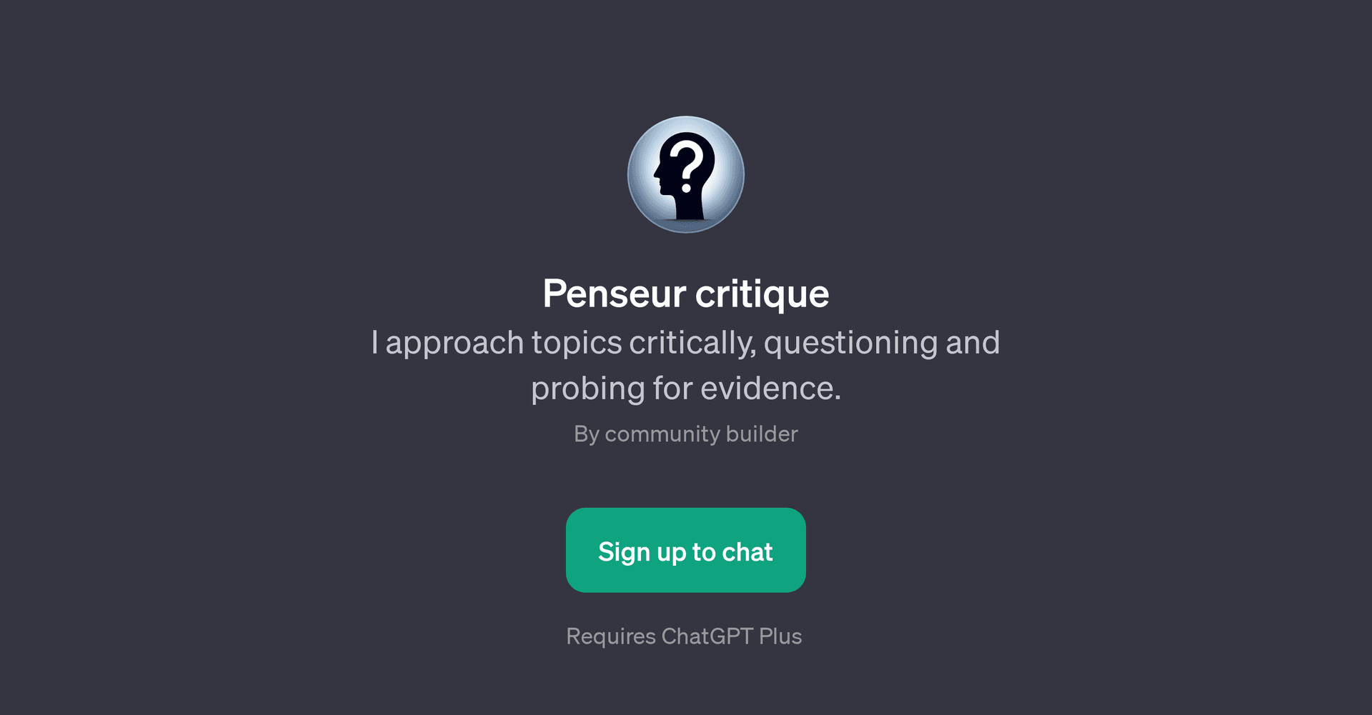 Penseur Critique