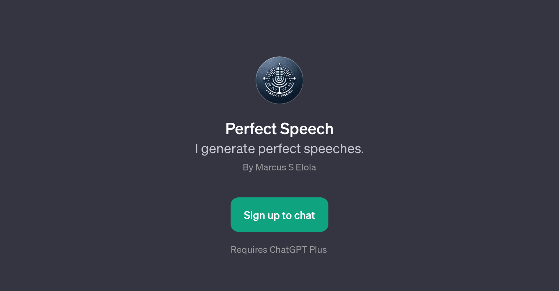 Perfect Speech