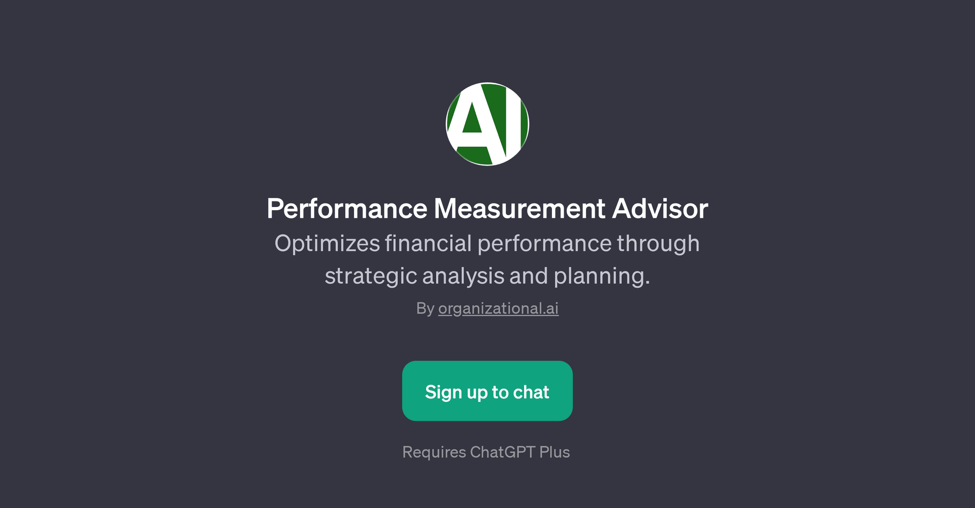 Performance Measurement Advisor