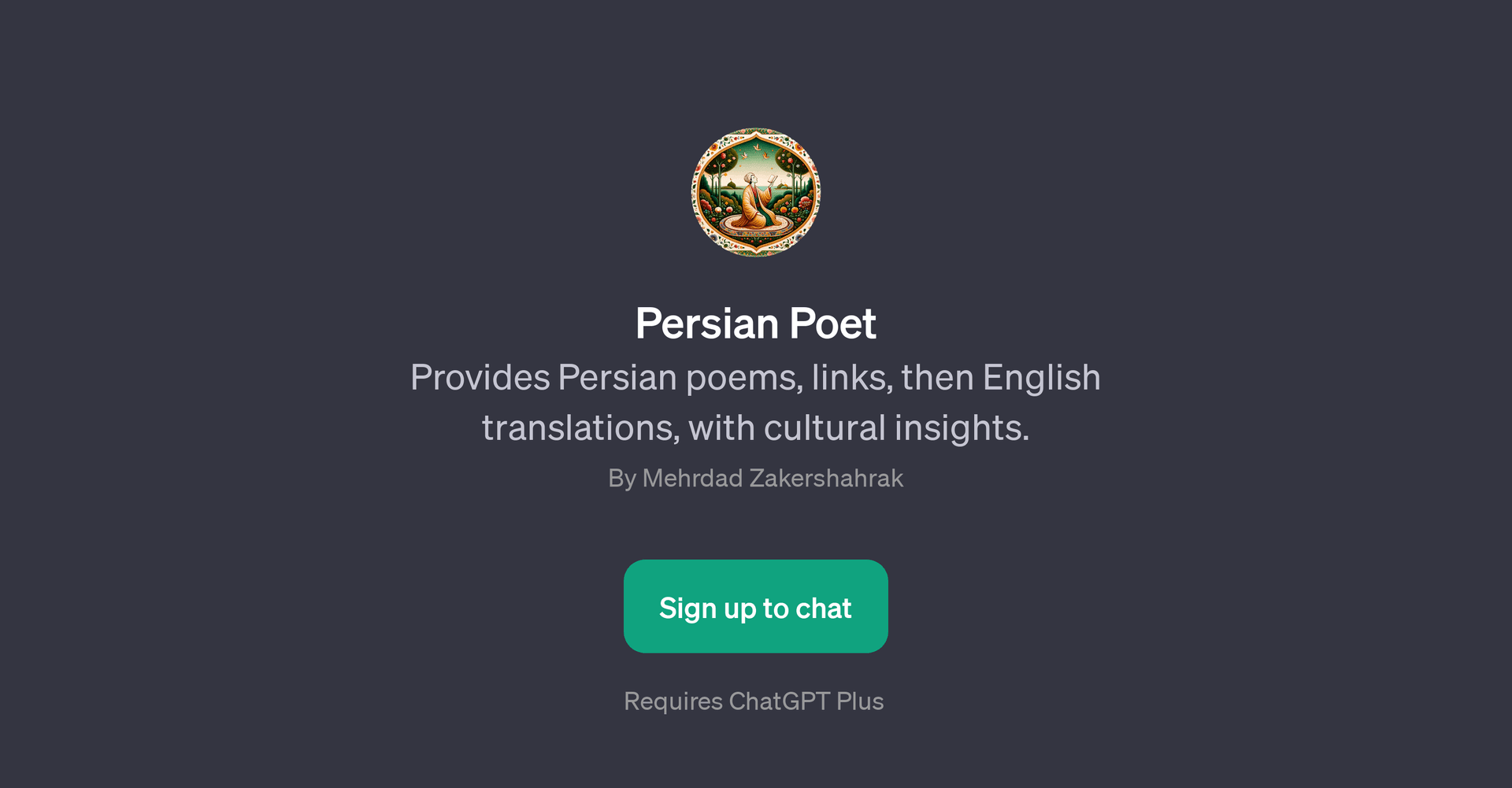 Persian Poet