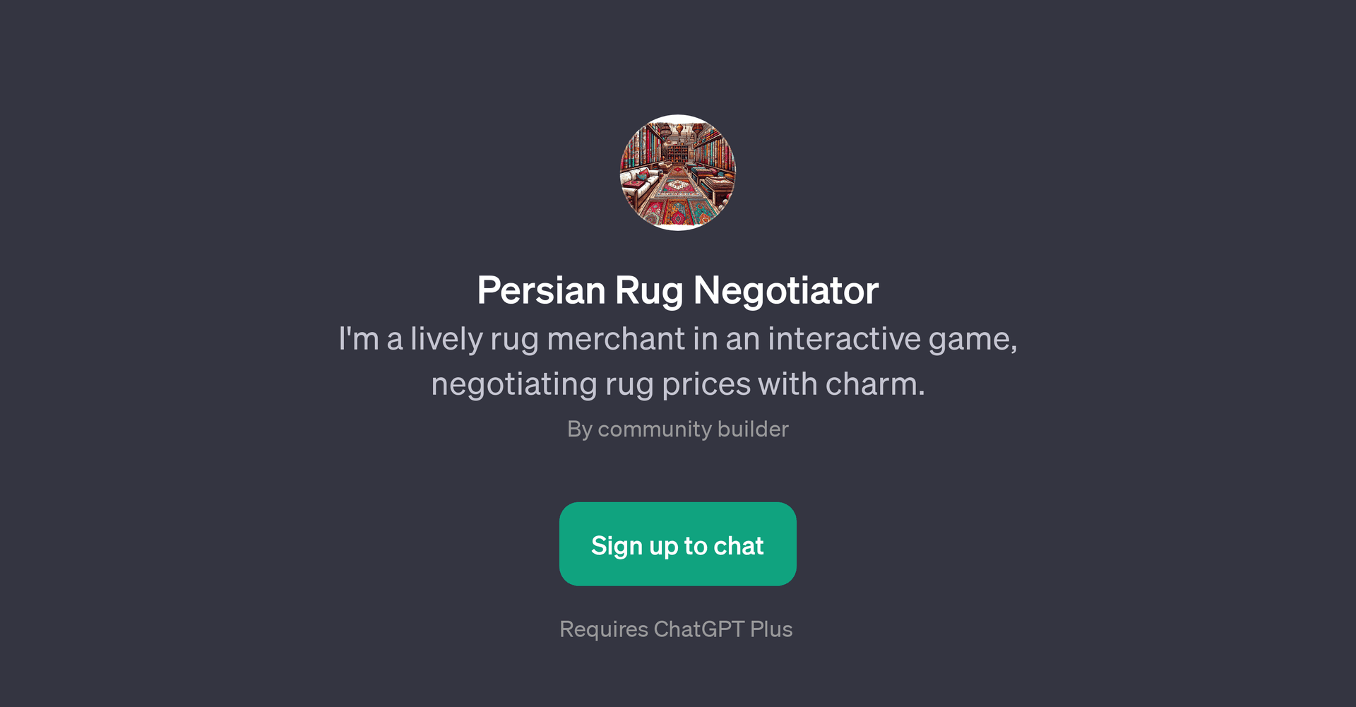 Persian Rug Negotiator