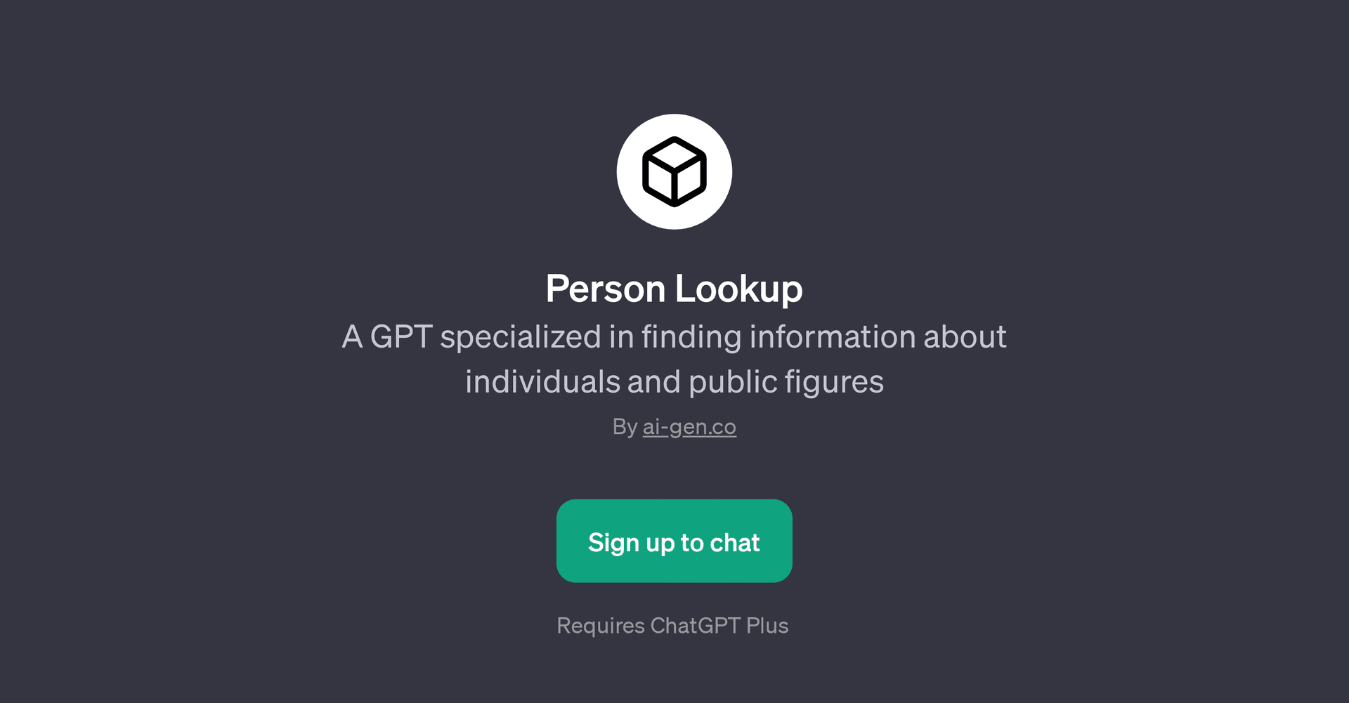 Person Lookup