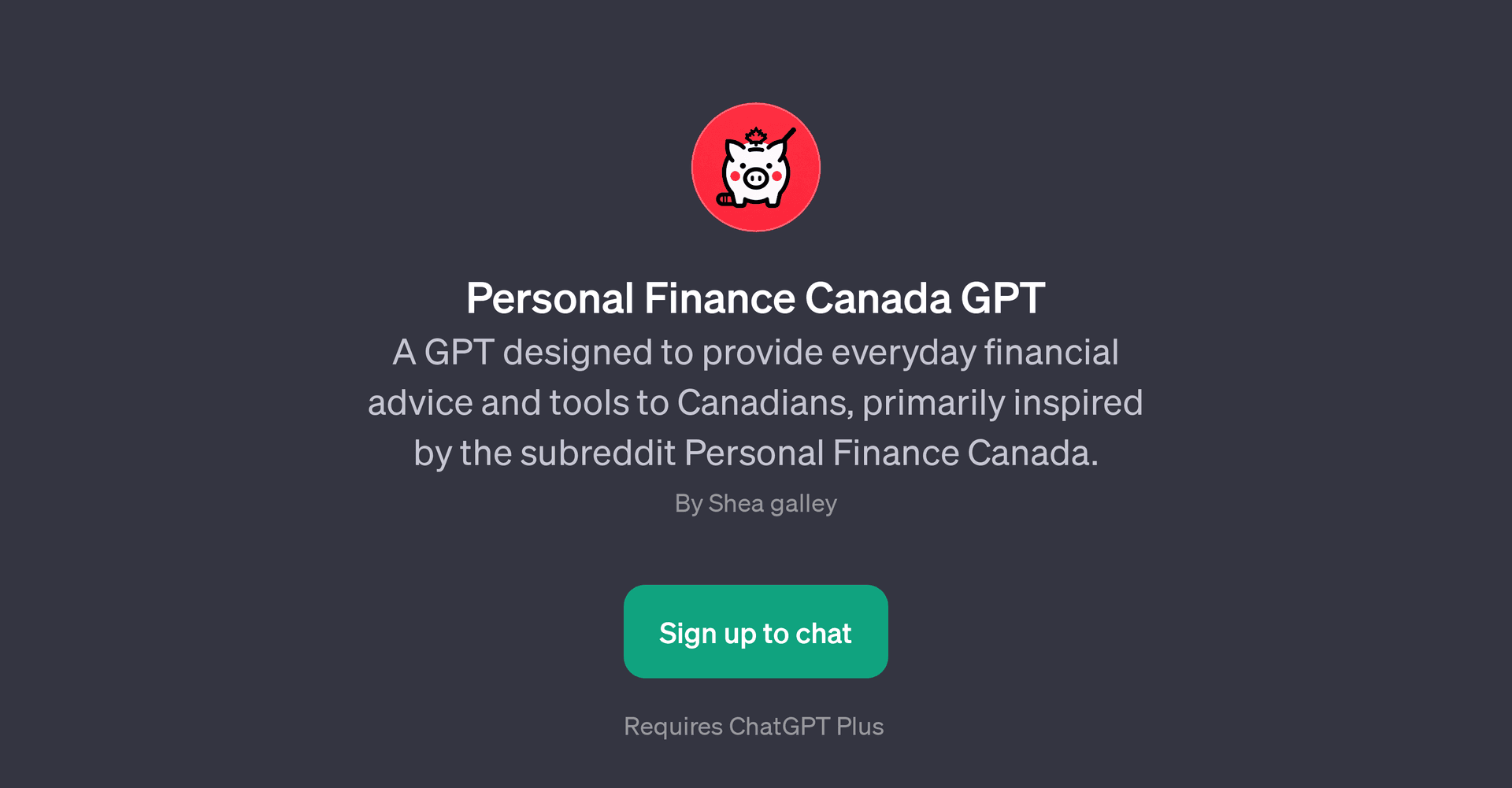 Personal Finance Canada GPT