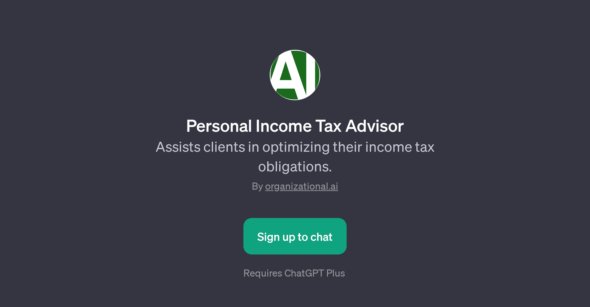 Personal Income Tax Advisor