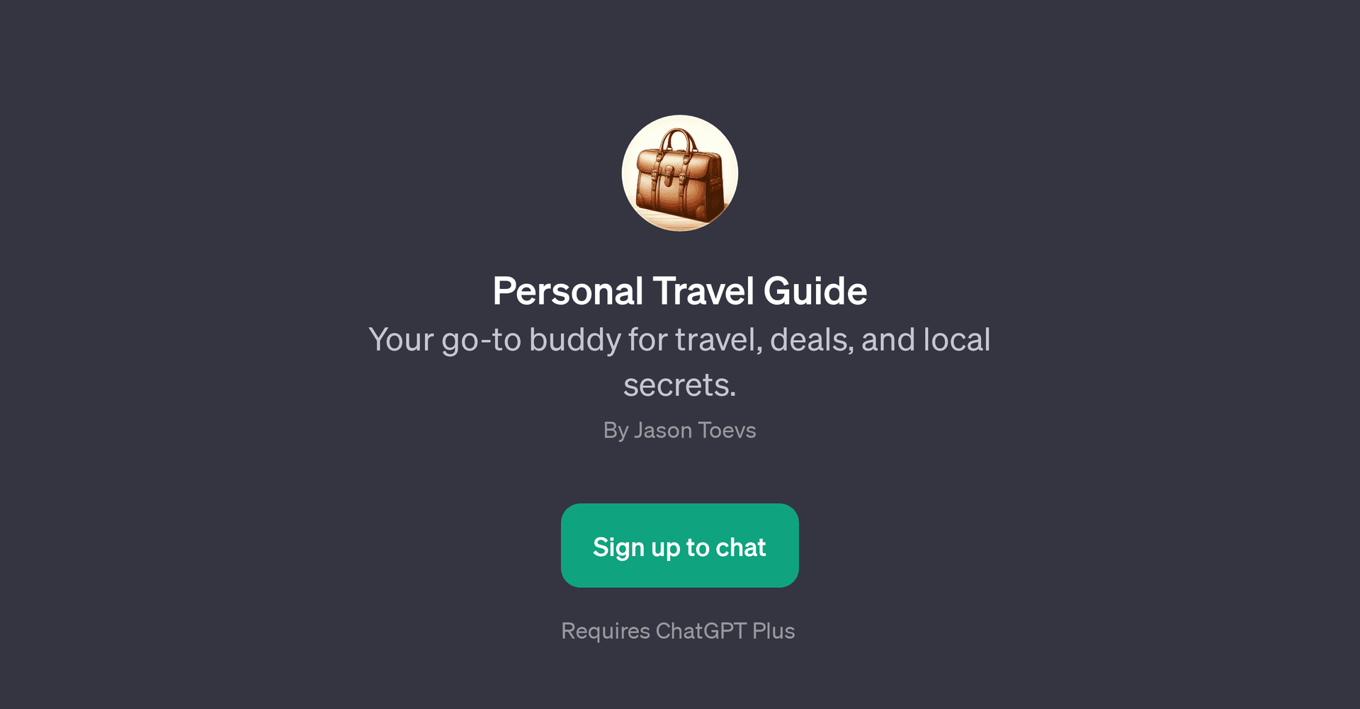 Personal Travel Guide