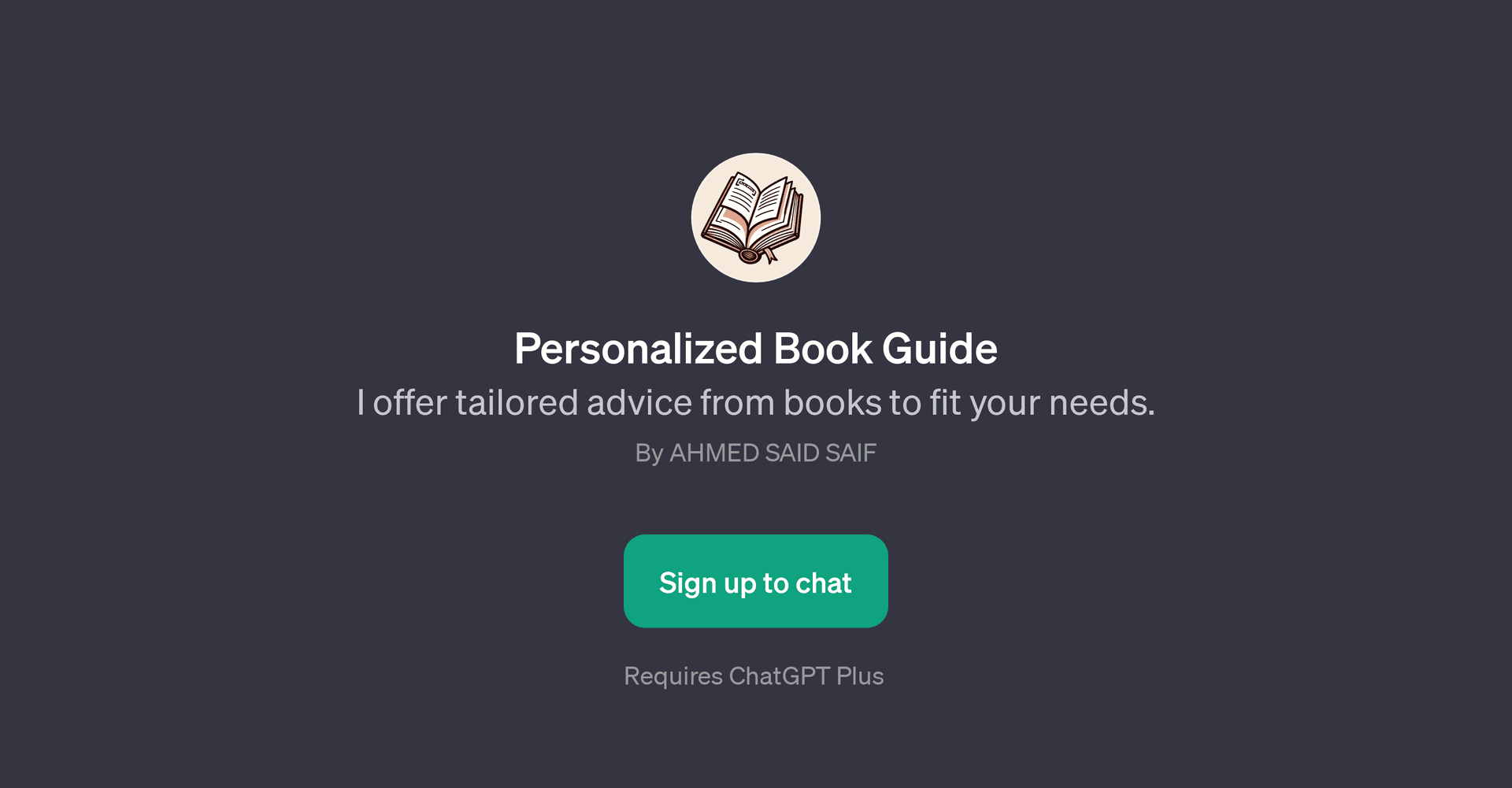 Personalized Book Guide