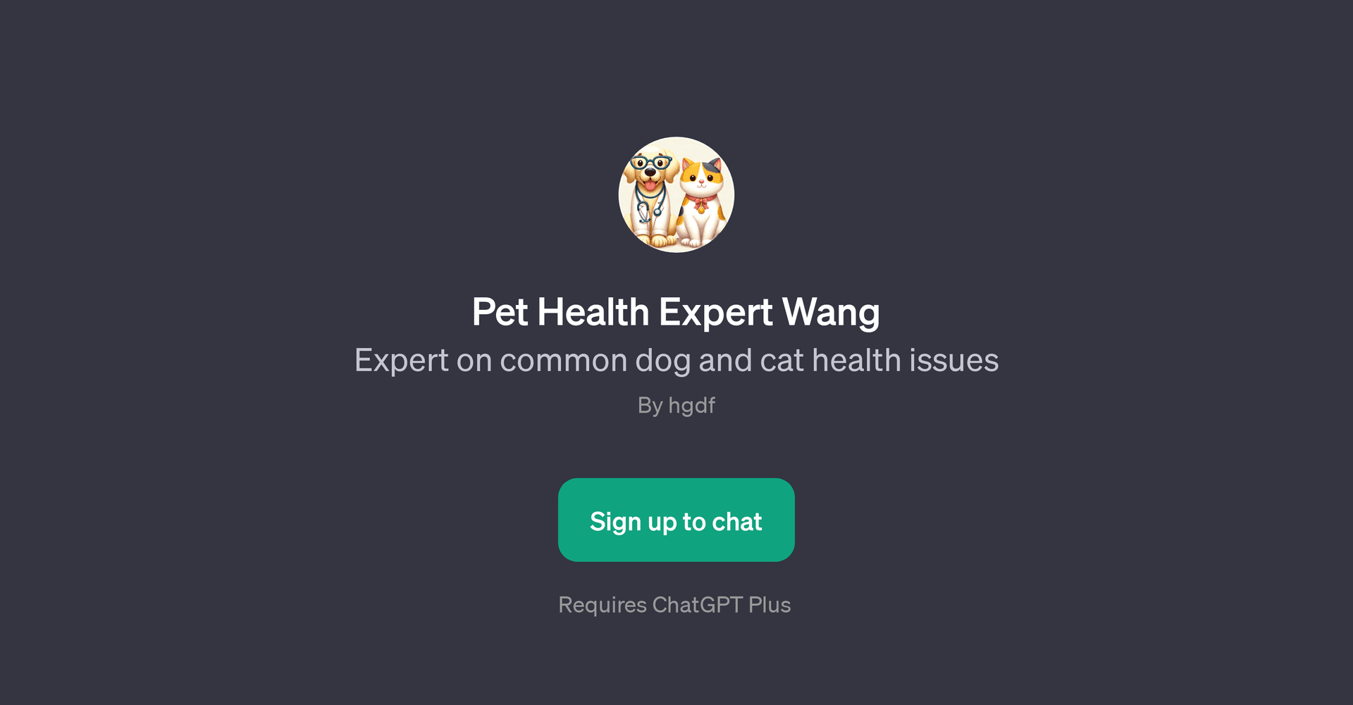 Pet Health Expert Wang