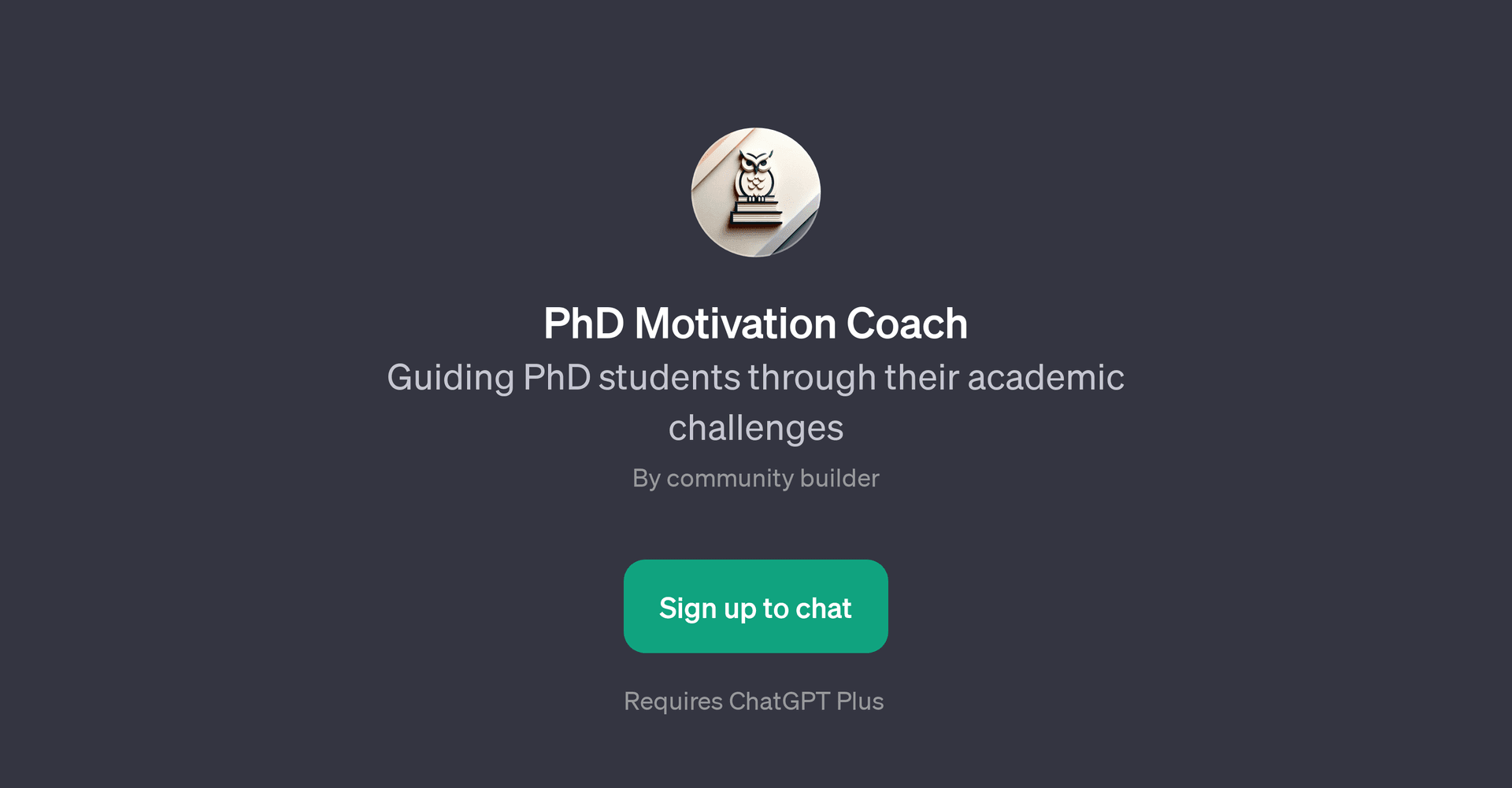 PhD Motivation Coach