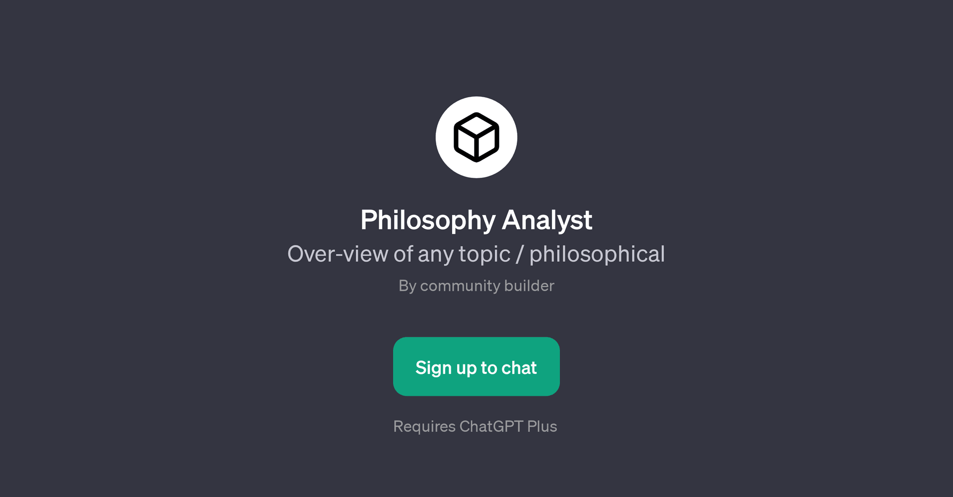 Philosophy Analyst