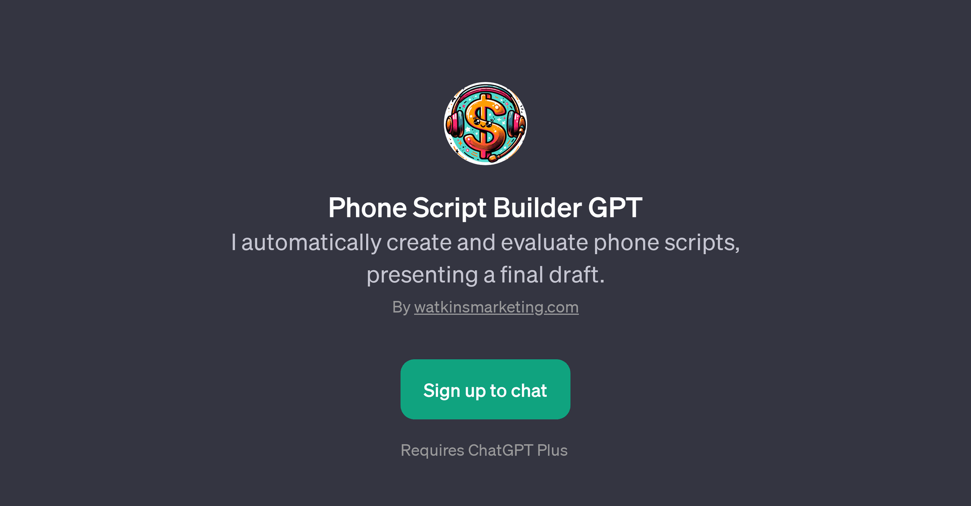 Phone Script Builder GPT