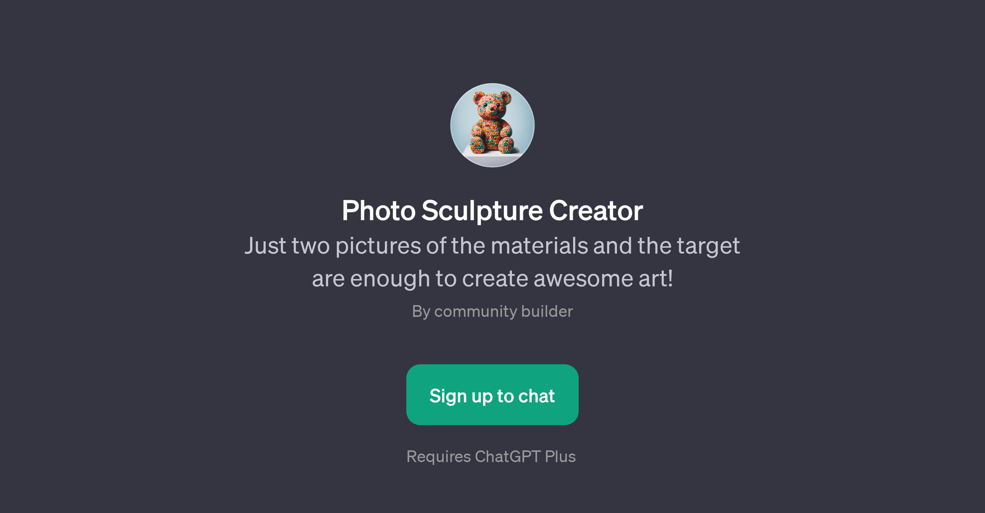 Photo Sculpture Creator