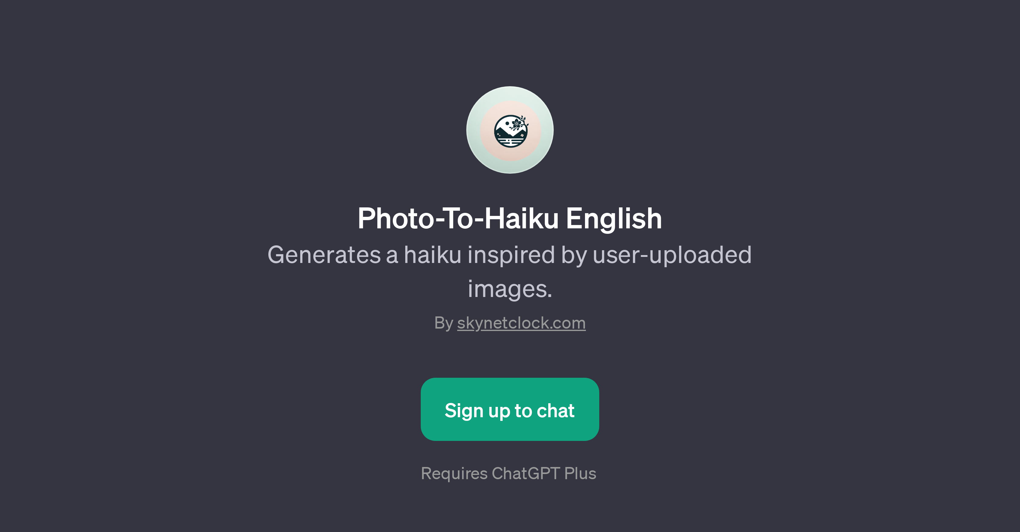 Photo-To-Haiku English