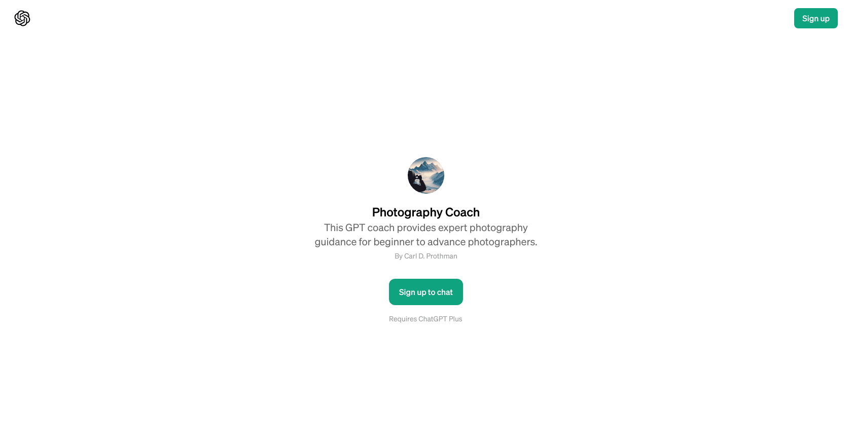 Photography Coach