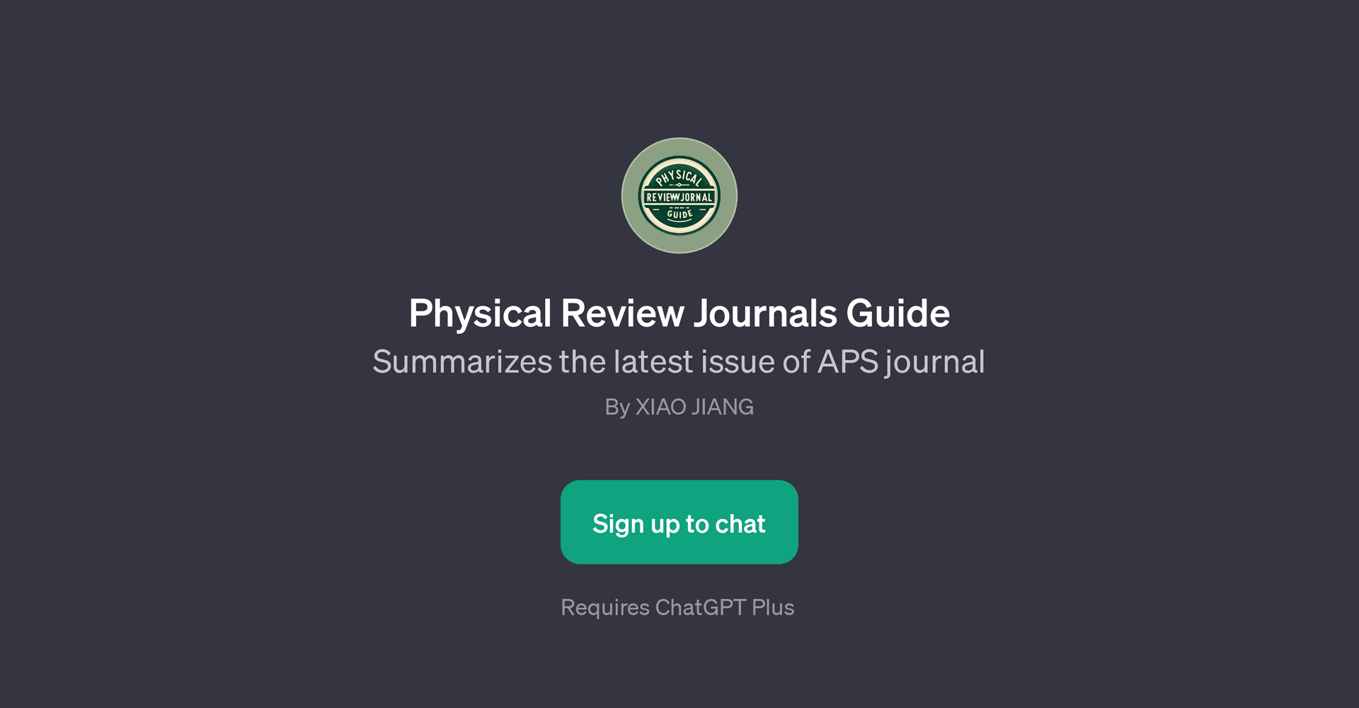 Physical Review Journals Guide