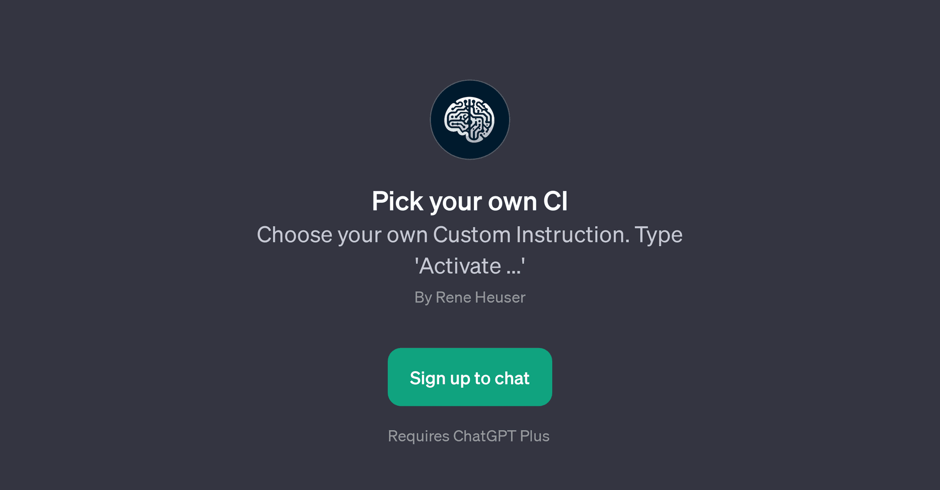 Pick your own CI