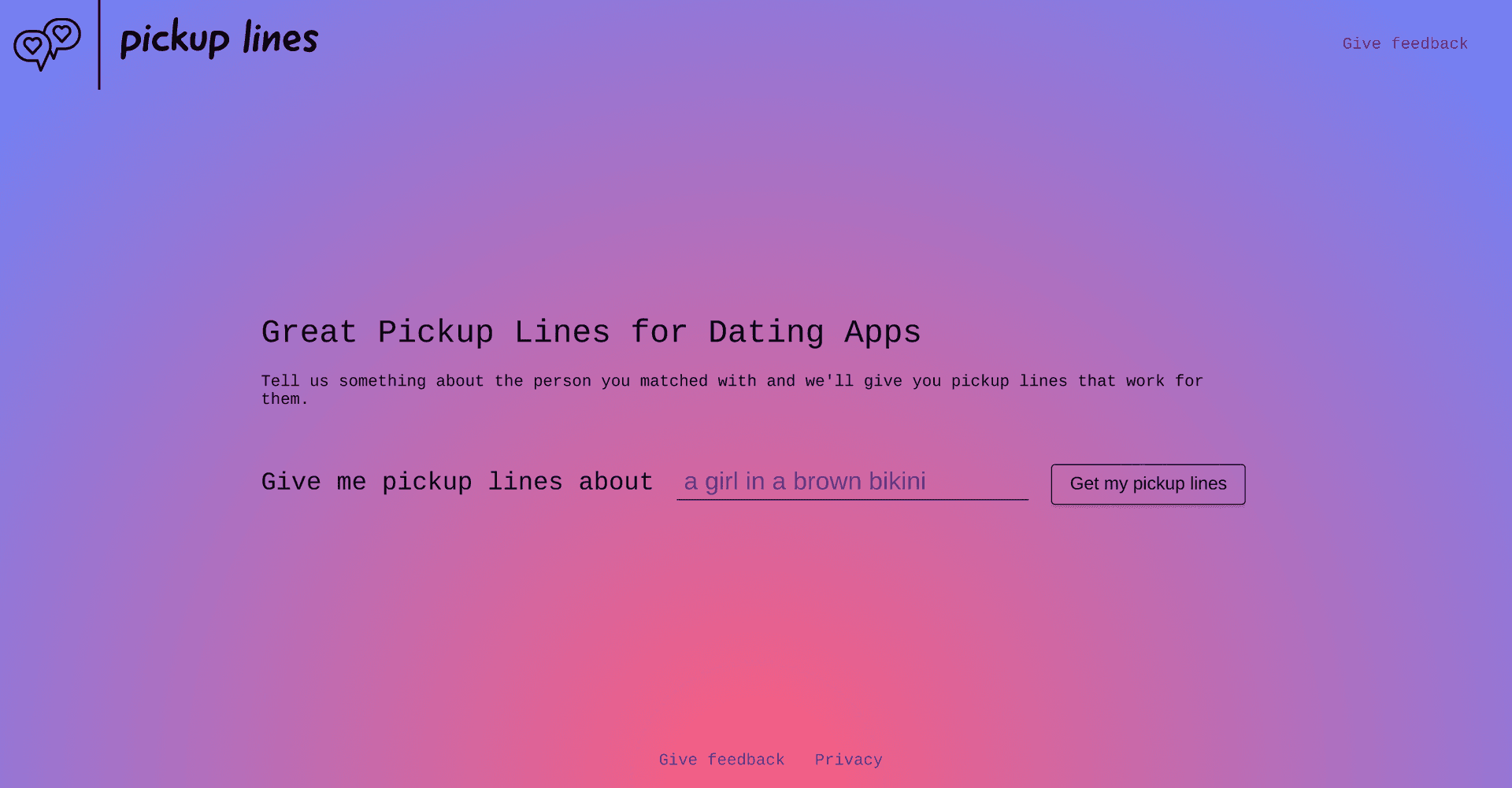 Pickup-lines