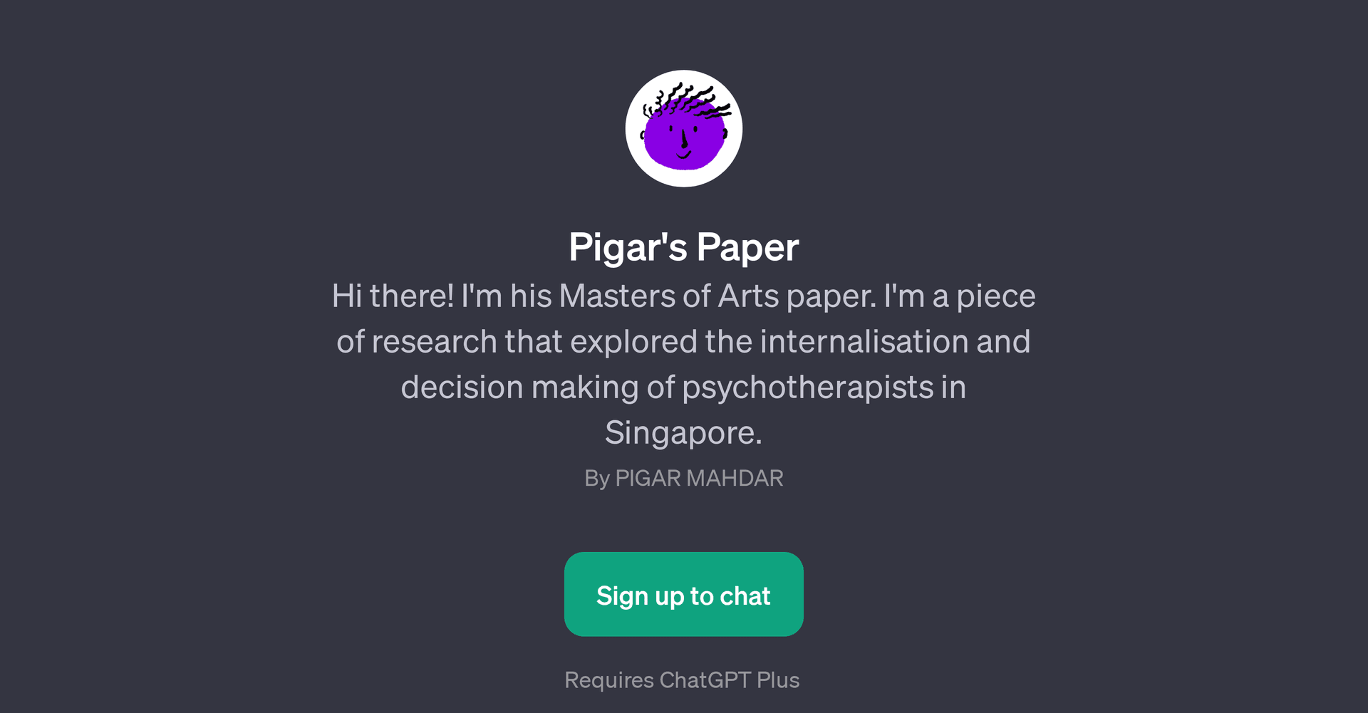 Pigar's Paper