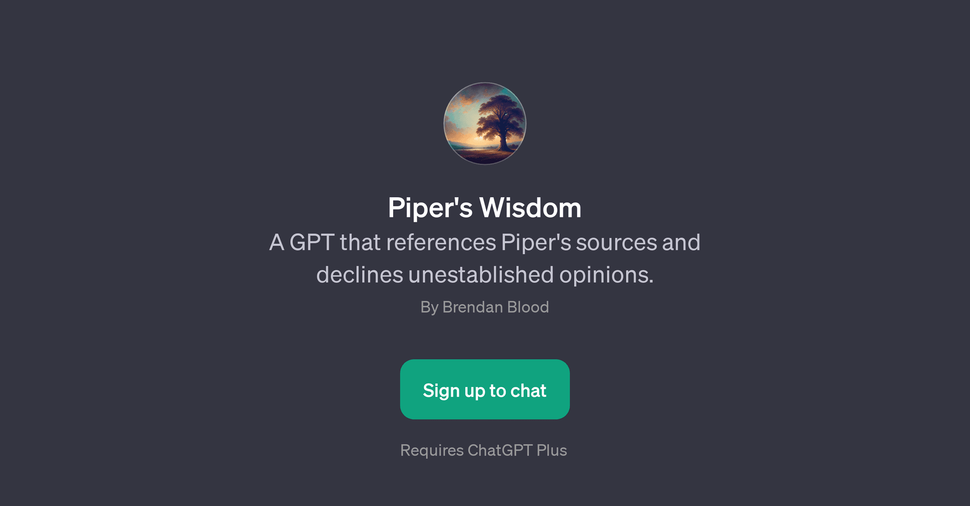 Piper's Wisdom