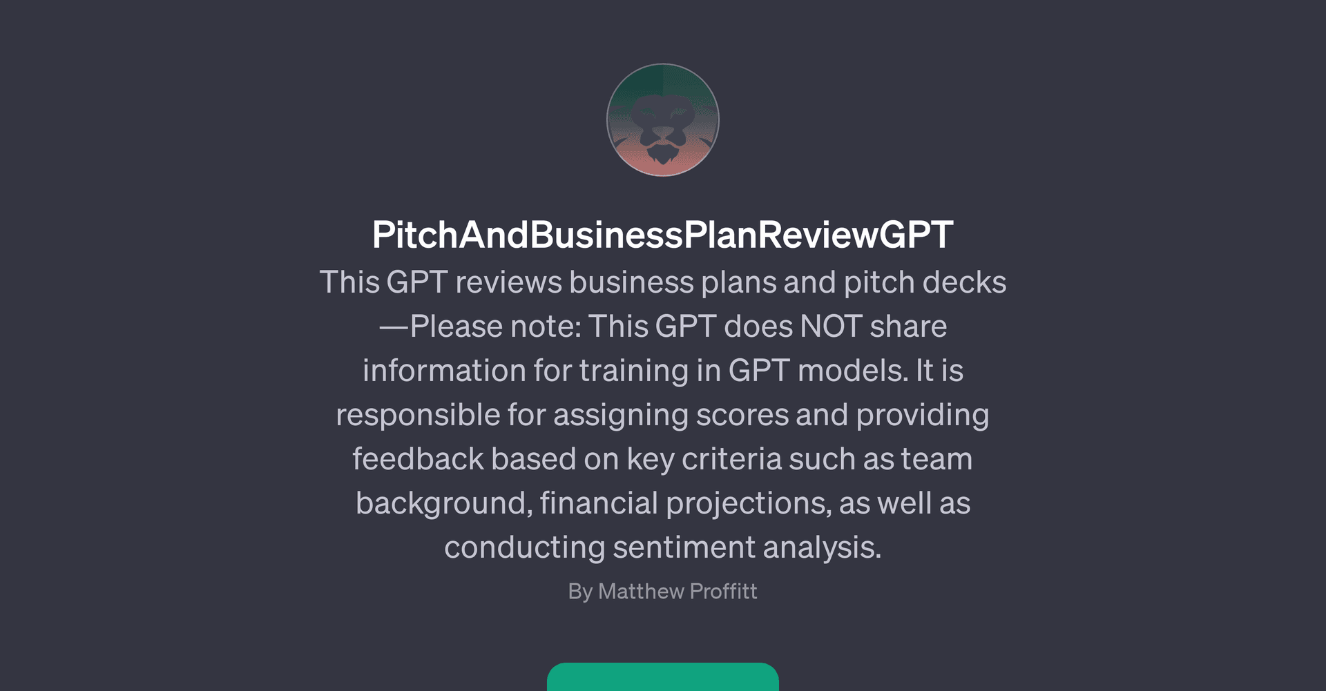 PitchAndBusinessPlanReviewGPT