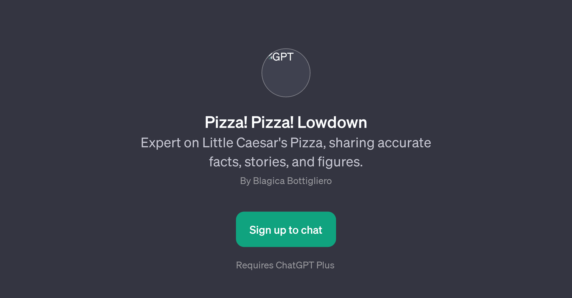 Pizza! Pizza! Lowdown