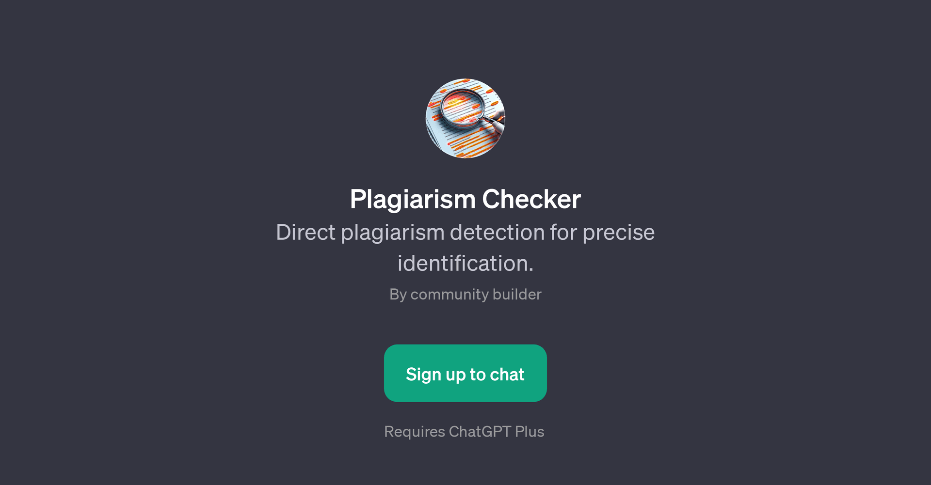 Plagiarism Checker