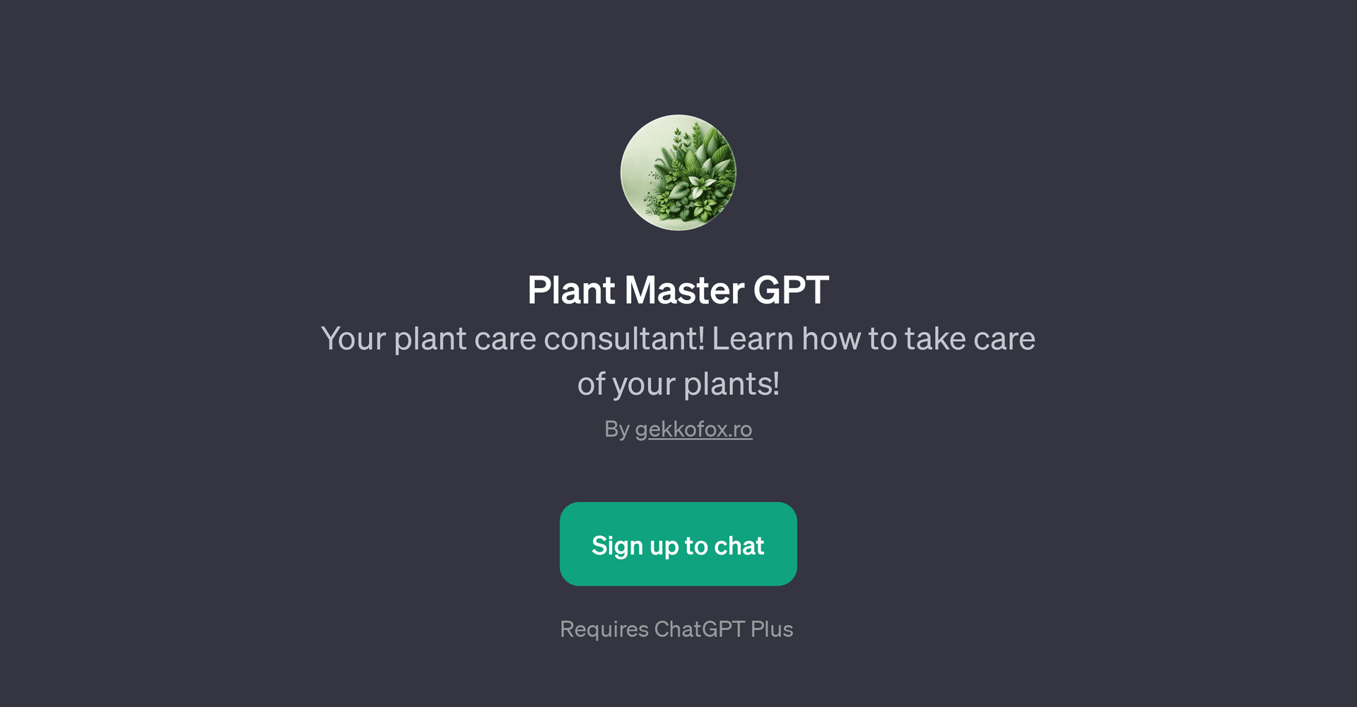 Plant Master GPT