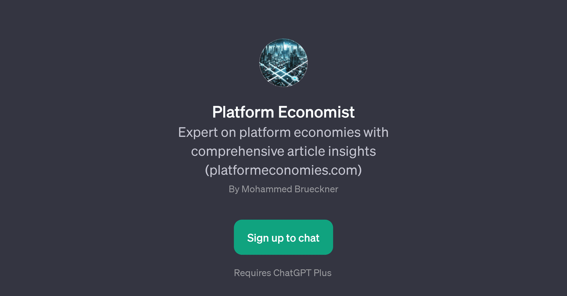 Platform Economist