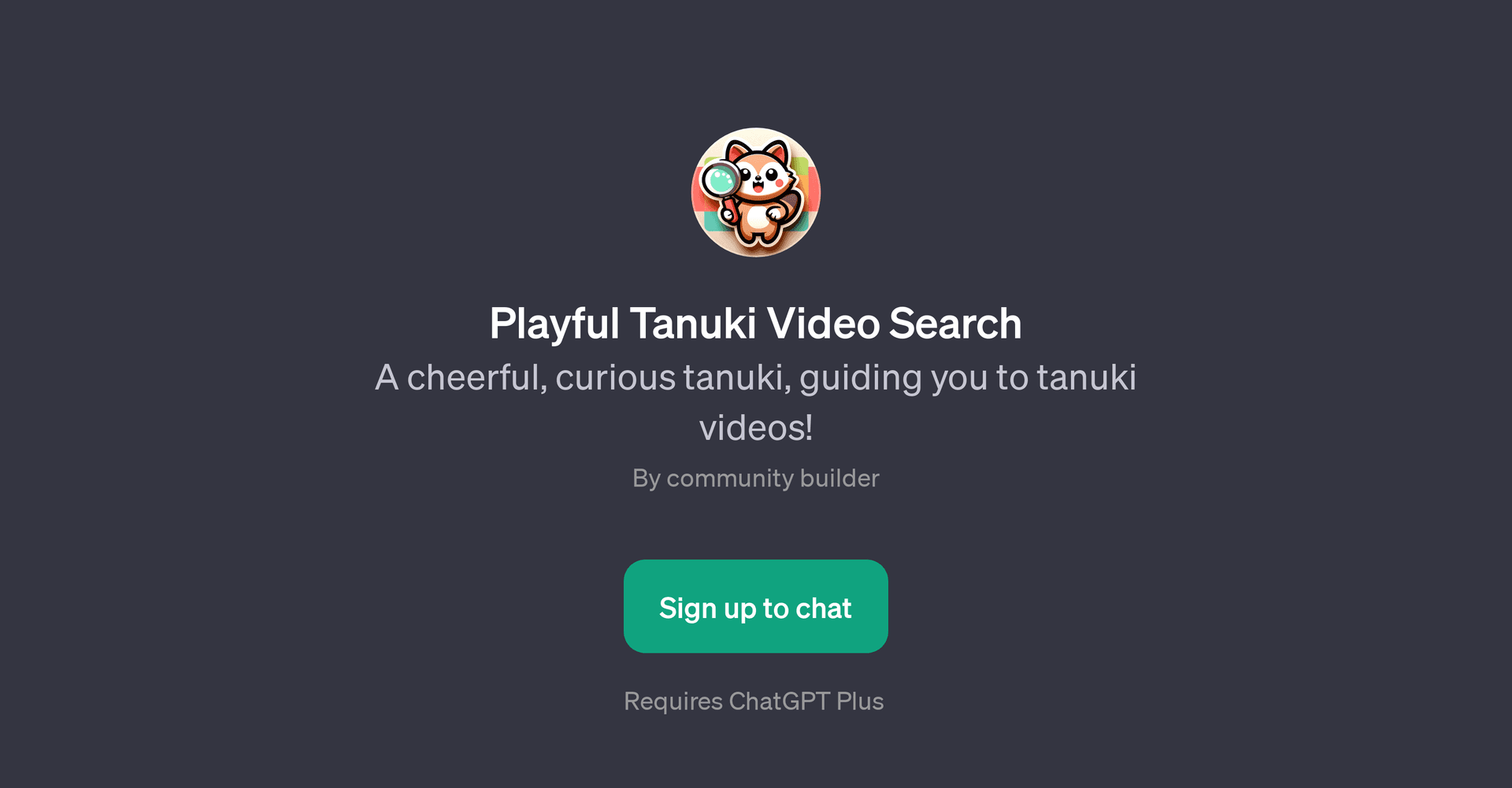 Playful Tanuki Video Search