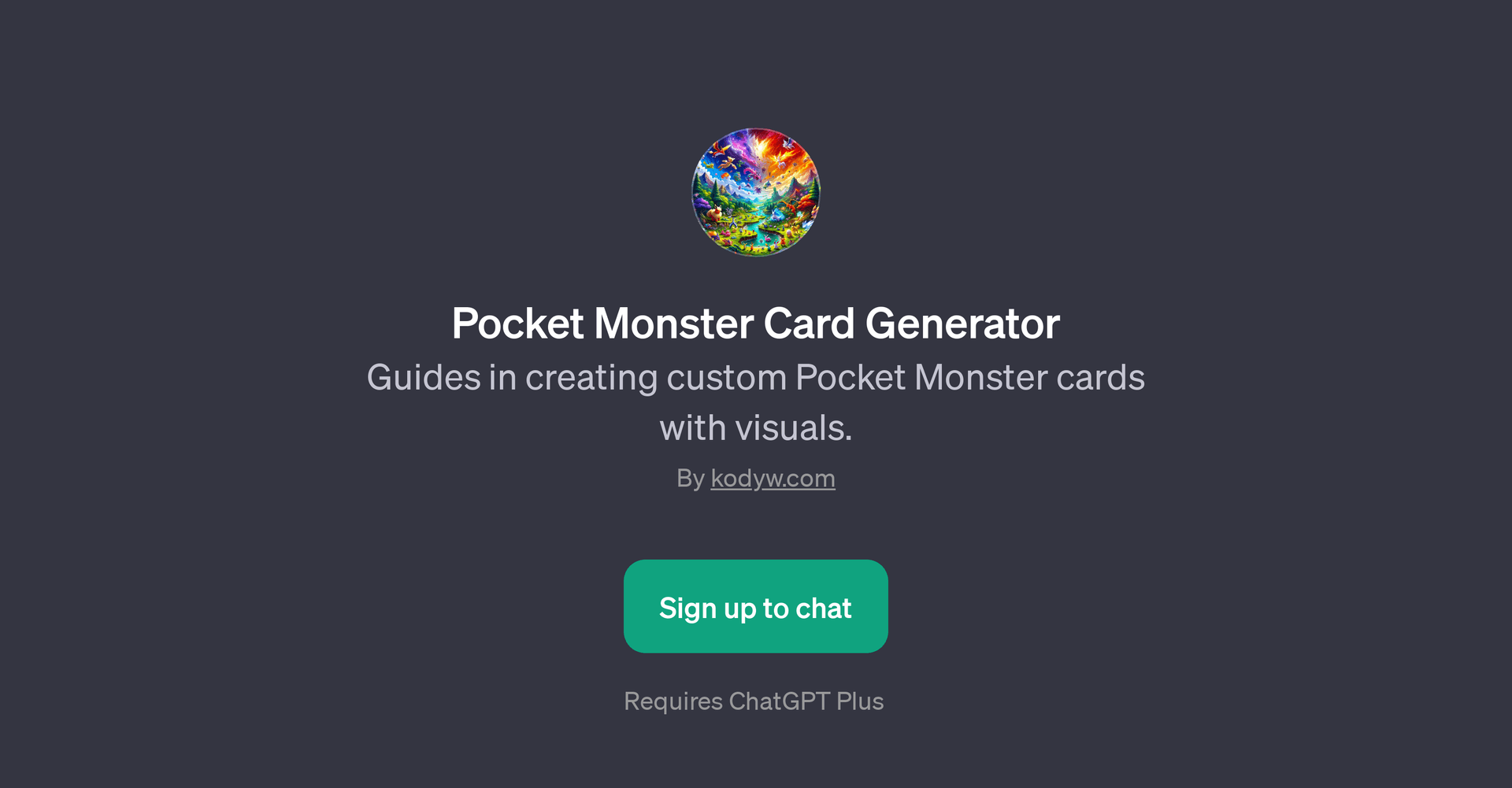 Pocket Monster Card Generator