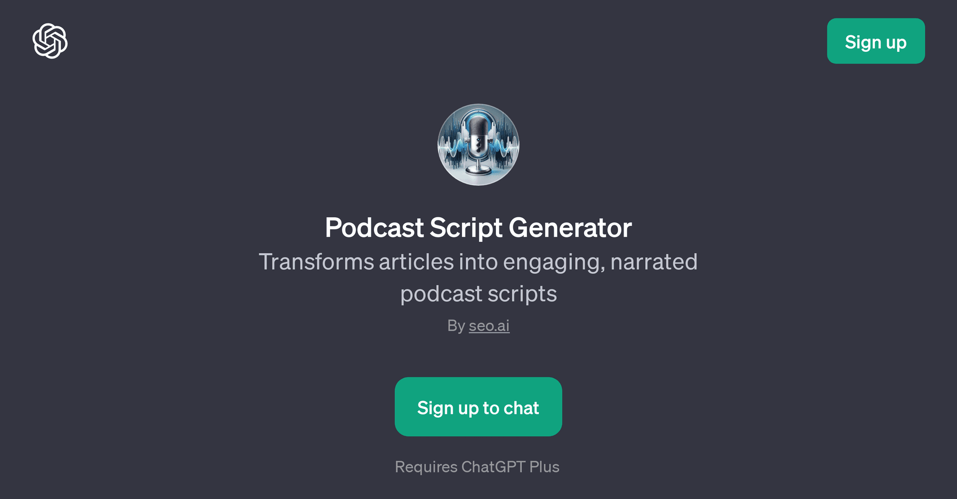 Podcast Script Generator