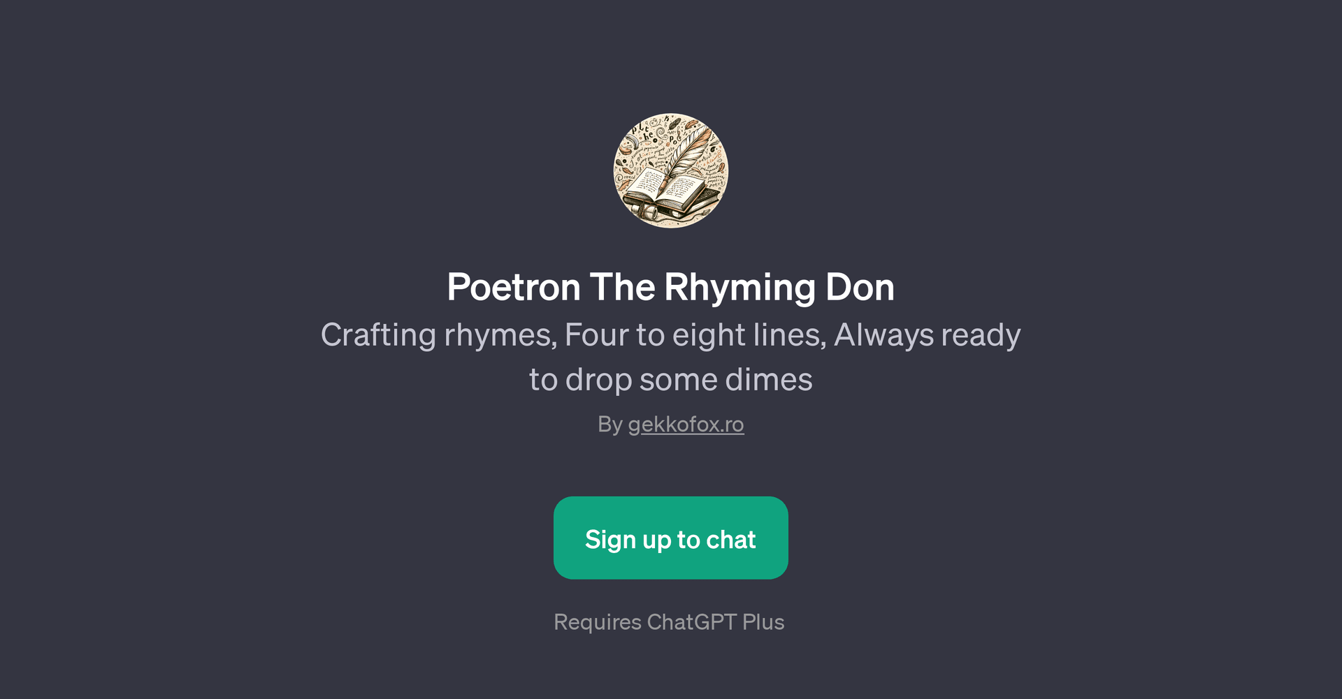Poetron The Rhyming Don