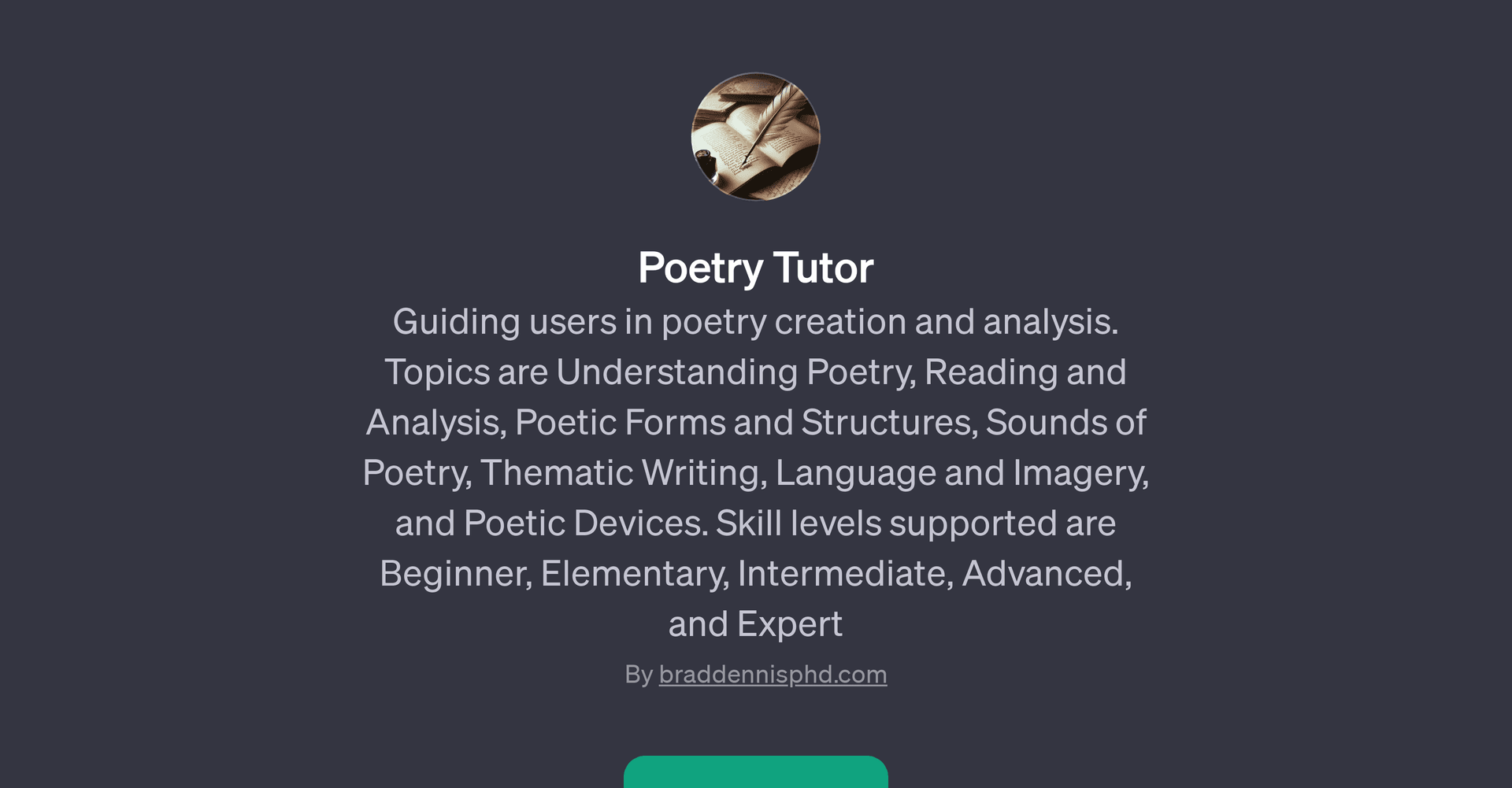 Poetry Tutor