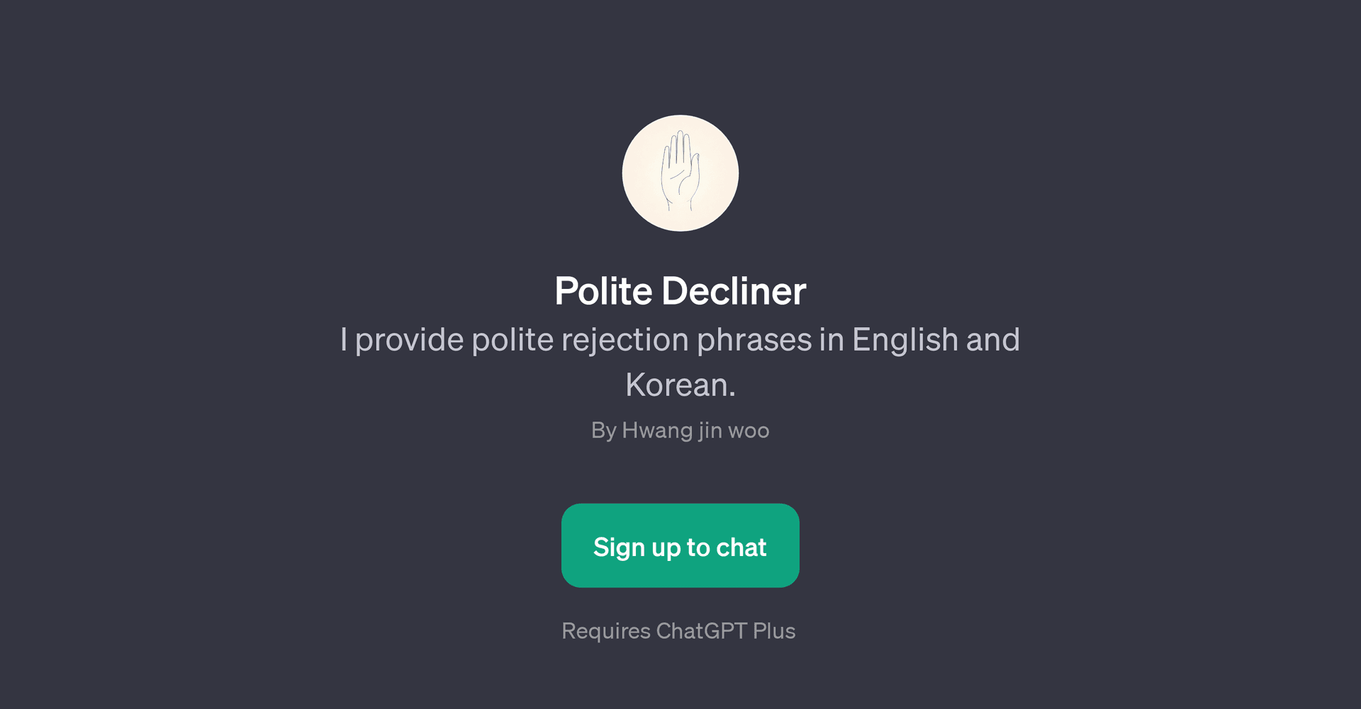Polite Decliner