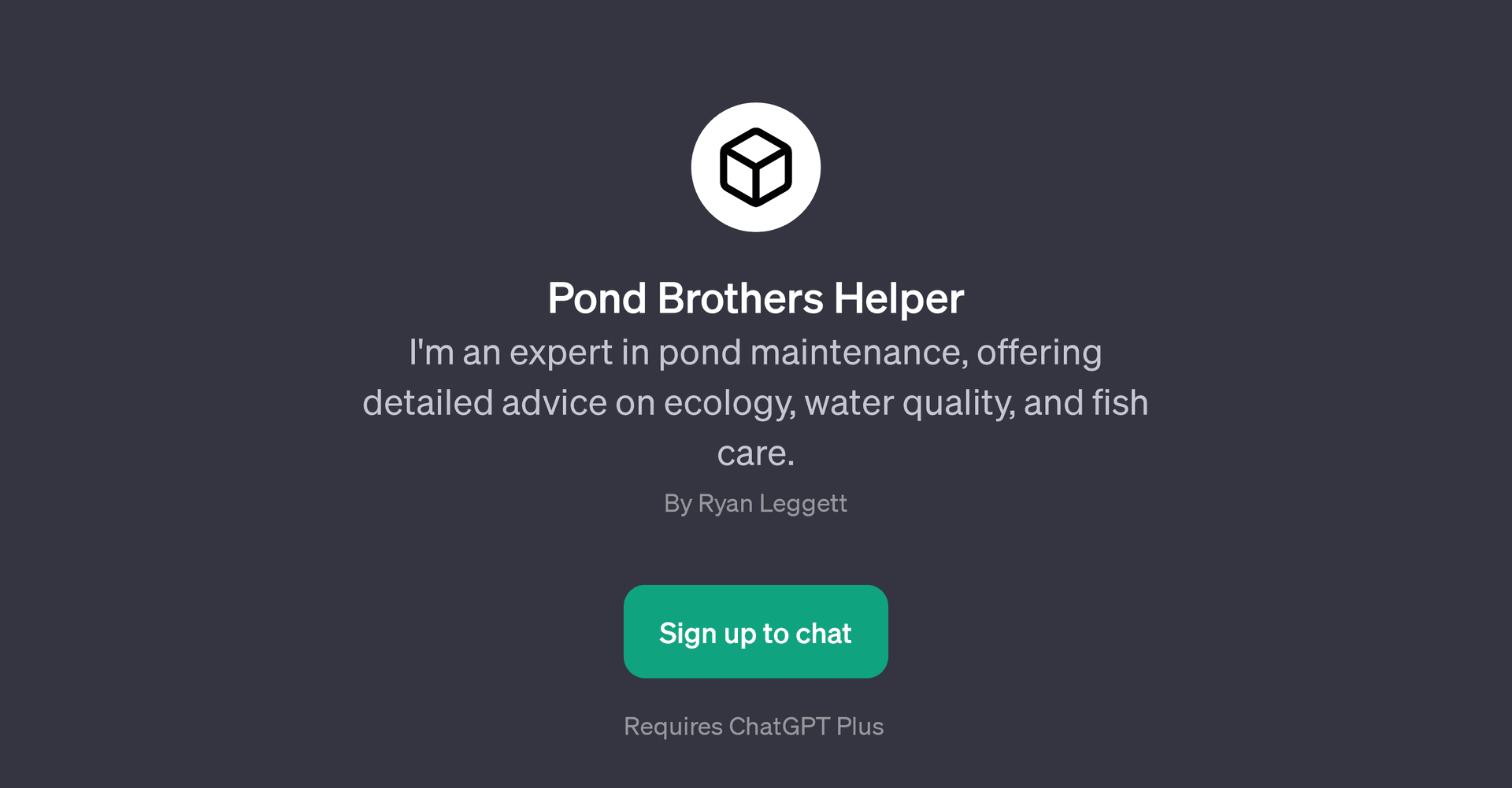 Pond Brothers Helper